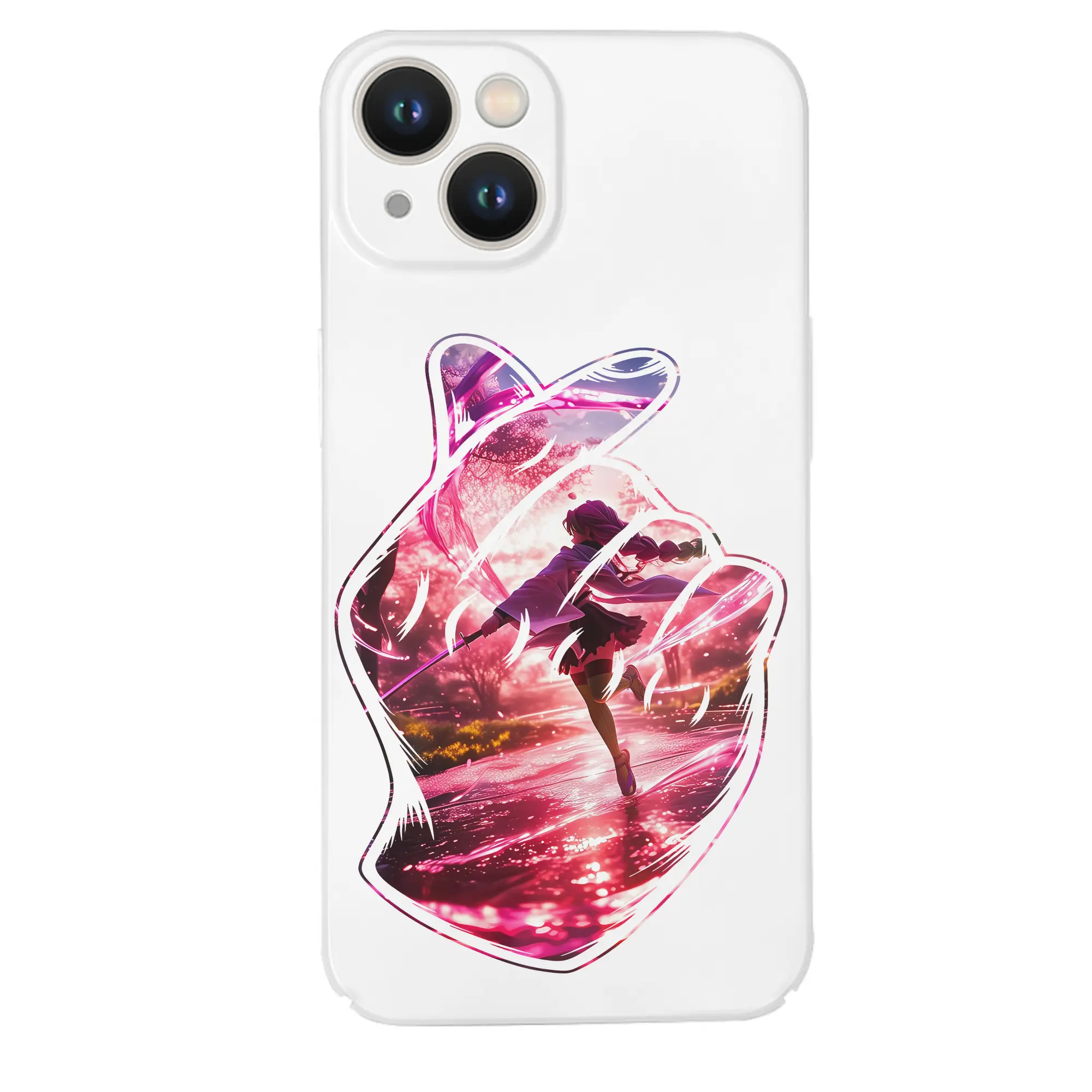 鬼滅の刃 グッズ,甘露寺 蜜璃 - IPhone 14シリーズ対応 ・ ハードケース ・ 衝撃吸収 ・ 360度密着 ・ カメラ保護 ・ 高品質プラスチック ・ 快適操作