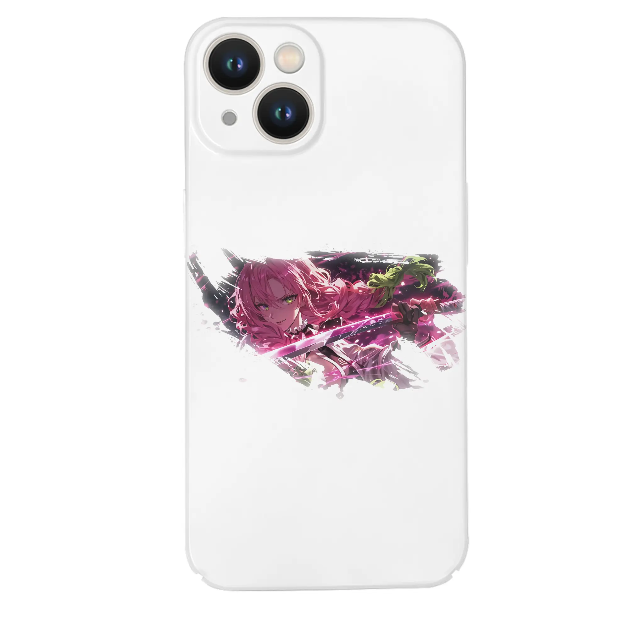 鬼滅の刃 グッズ,甘露寺 蜜璃 - IPhone 14シリーズ対応 ・ ハードケース ・ 衝撃吸収 ・ 360度密着 ・ カメラ保護 ・ 高品質プラスチック ・ 快適操作