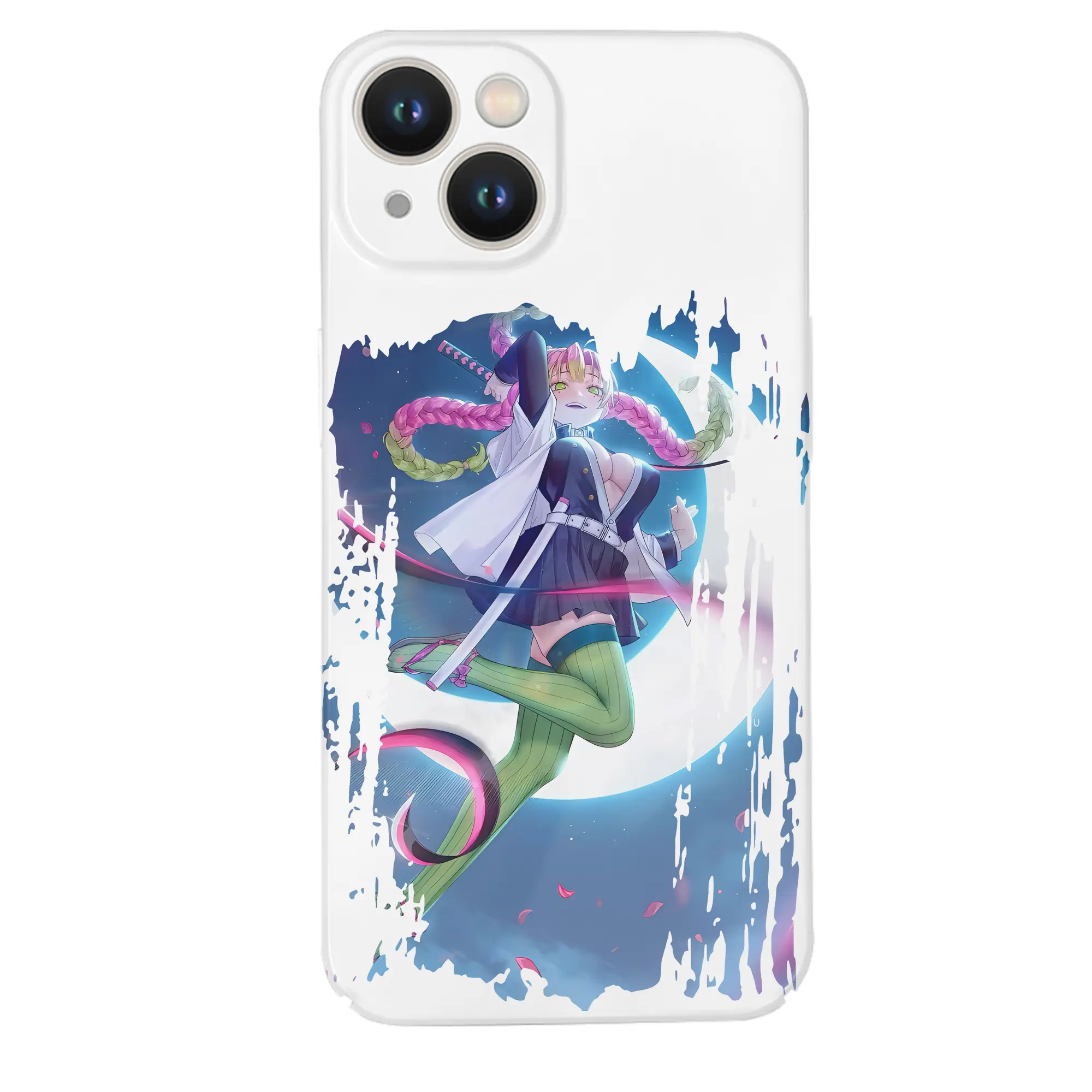 鬼滅の刃 グッズ,甘露寺 蜜璃 - IPhone 14シリーズ対応 ・ ハードケース ・ 衝撃吸収 ・ 360度密着 ・ カメラ保護 ・ 高品質プラスチック ・ 快適操作