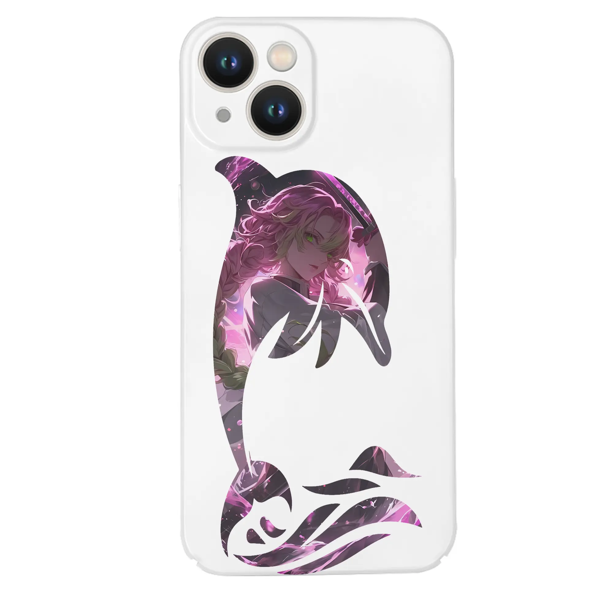 鬼滅の刃 グッズ,甘露寺 蜜璃 - IPhone 14シリーズ対応 ・ ハードケース ・ 衝撃吸収 ・ 360度密着 ・ カメラ保護 ・ 高品質プラスチック ・ 快適操作