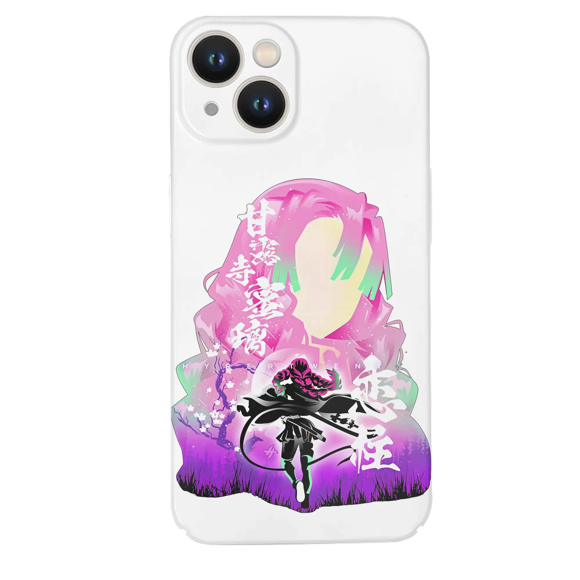 鬼滅の刃 グッズ,甘露寺 蜜璃 - IPhone 14シリーズ対応 ・ ハードケース ・ 衝撃吸収 ・ 360度密着 ・ カメラ保護 ・ 高品質プラスチック ・ 快適操作