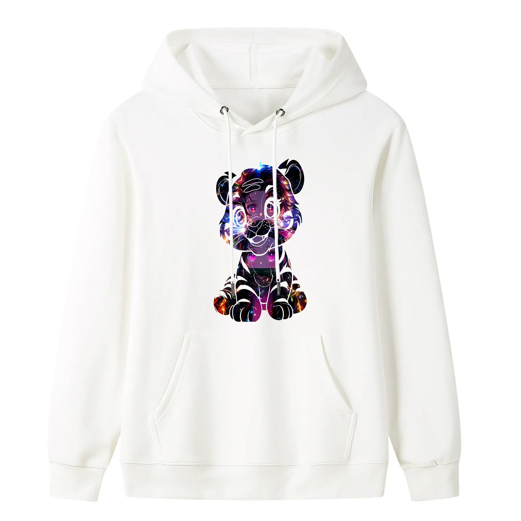 鬼滅の刃 グッズ,竈門 禰豆子 - キッズ フード付きパーカー ・ フロントプリント ・ ポリエステル100％ ・ 快適 通学 スポーツ 日常使い お散歩用