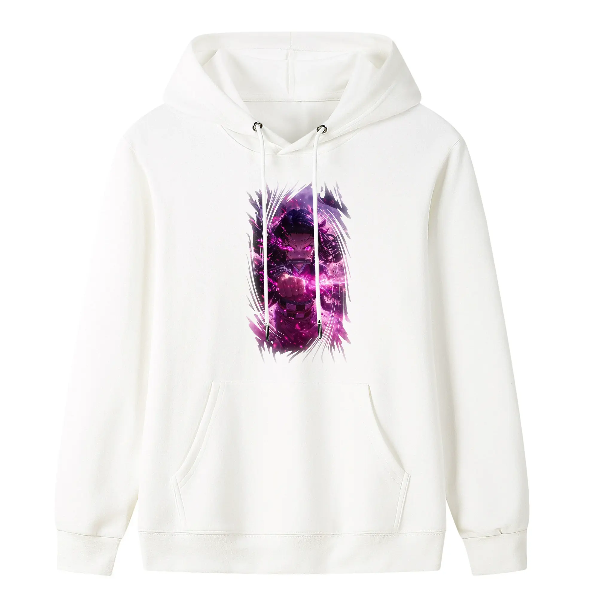 鬼滅の刃 グッズ,竈門 禰豆子 - キッズ フード付きパーカー ・ フロントプリント ・ ポリエステル100％ ・ 快適 通学 スポーツ 日常使い お散歩用