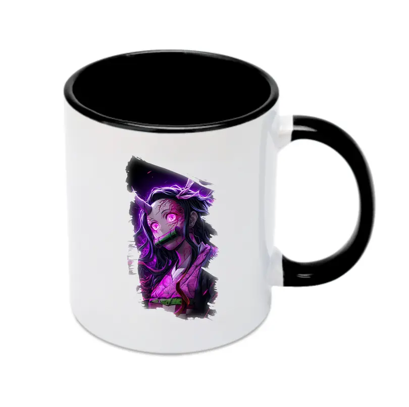 鬼滅の刃 グッズ,竈門 禰豆子 - カラフルマグカップ ・ 陶器 ・ 熱転写プリント ・ 鮮やかデザイン ・ 耐久性 高品質 ・ コーヒー お茶 ギフト用