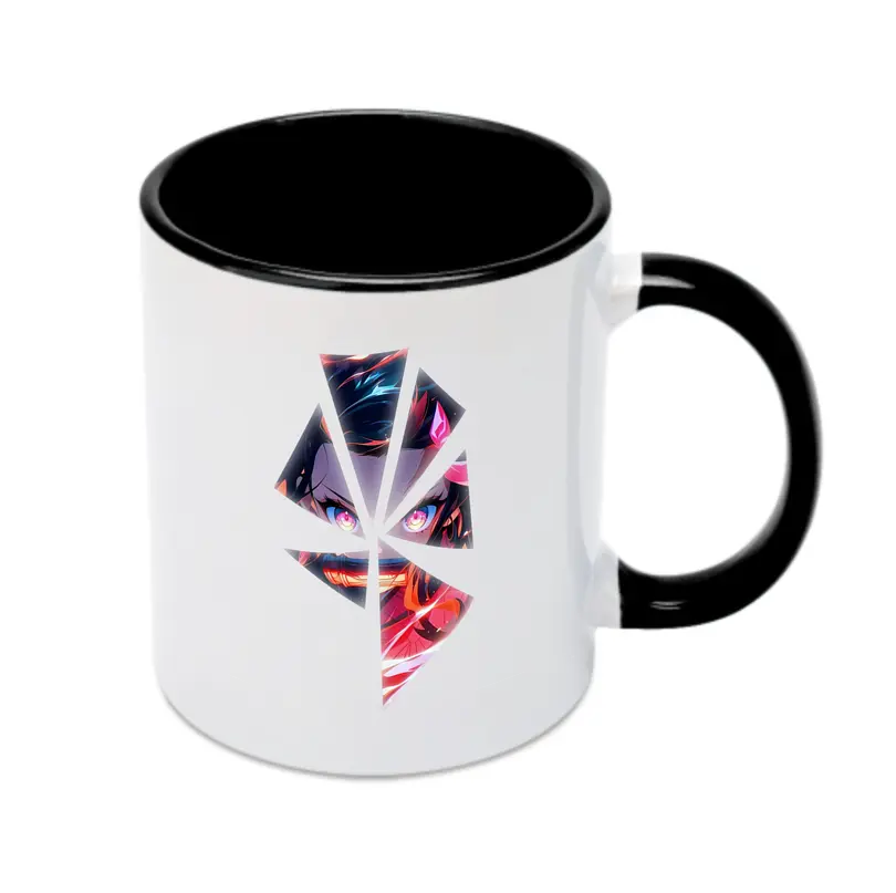 鬼滅の刃 グッズ,竈門 禰豆子 - カラフルマグカップ ・ 陶器 ・ 熱転写プリント ・ 鮮やかデザイン ・ 耐久性 高品質 ・ コーヒー お茶 ギフト用