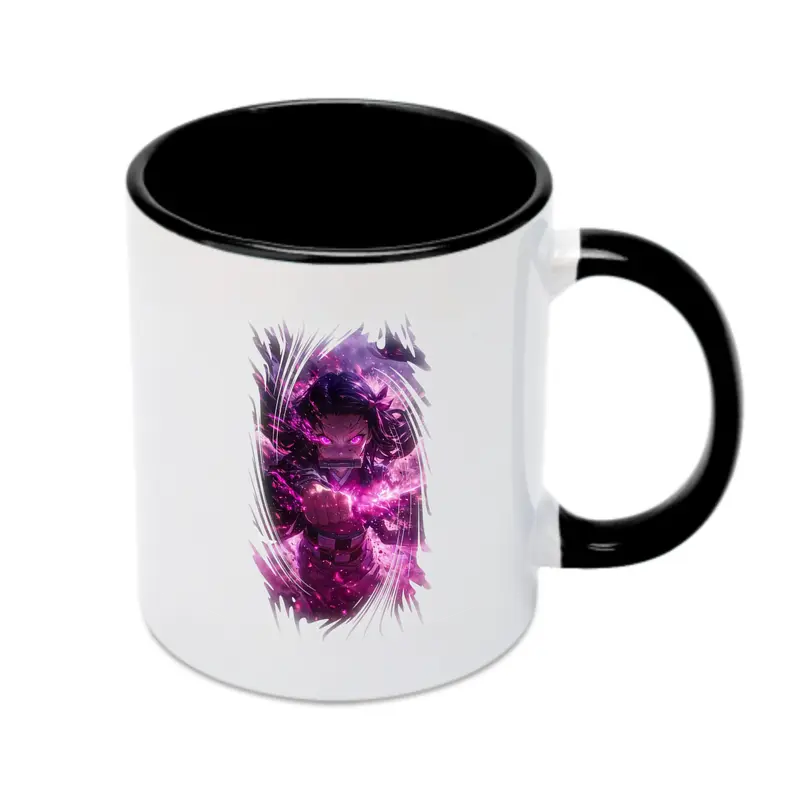 鬼滅の刃 グッズ,竈門 禰豆子 - カラフルマグカップ ・ 陶器 ・ 熱転写プリント ・ 鮮やかデザイン ・ 耐久性 高品質 ・ コーヒー お茶 ギフト用