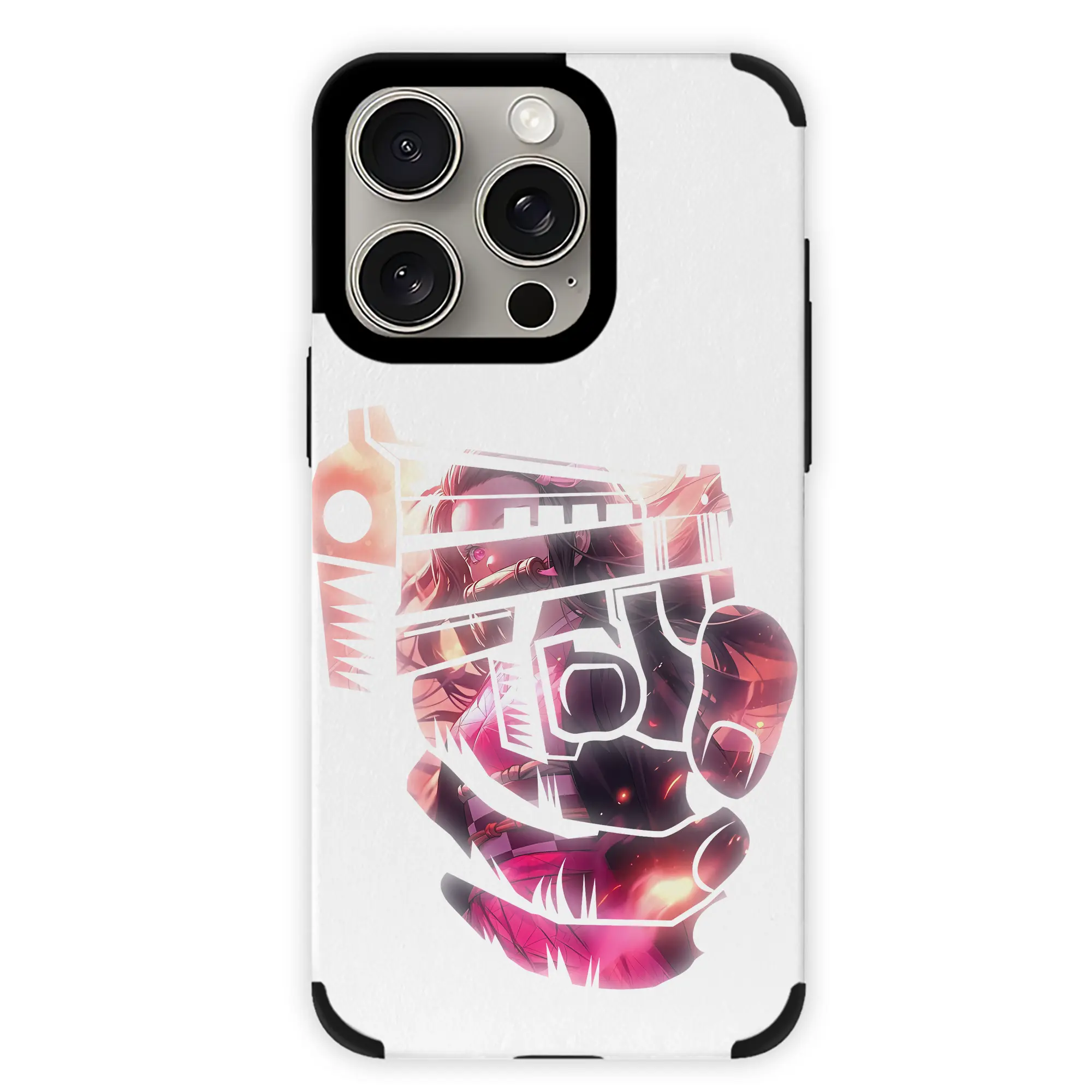 鬼滅の刃 グッズ,竈門 禰豆子 - IPhone15ProMax対応 ・ PUレザースマホケース ・ 耐衝撃 ・ 黄変防止 ・ 360度全面保護 ・ 柔らか手触り ・ 3D立体ボタン