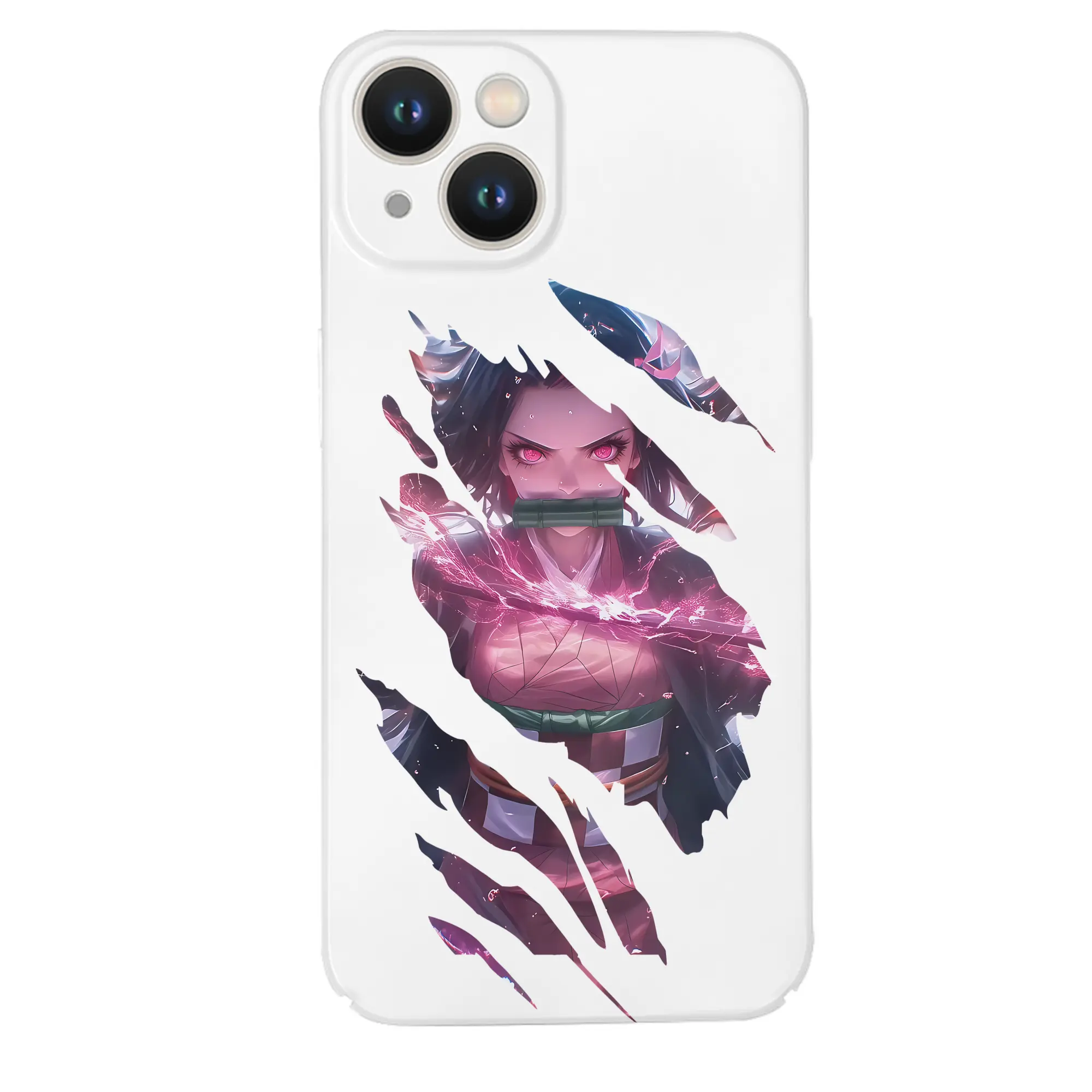 鬼滅の刃 グッズ,竈門 禰豆子 - IPhone 14シリーズ対応 ・ ハードケース ・ 衝撃吸収 ・ 360度密着 ・ カメラ保護 ・ 高品質プラスチック ・ 快適操作