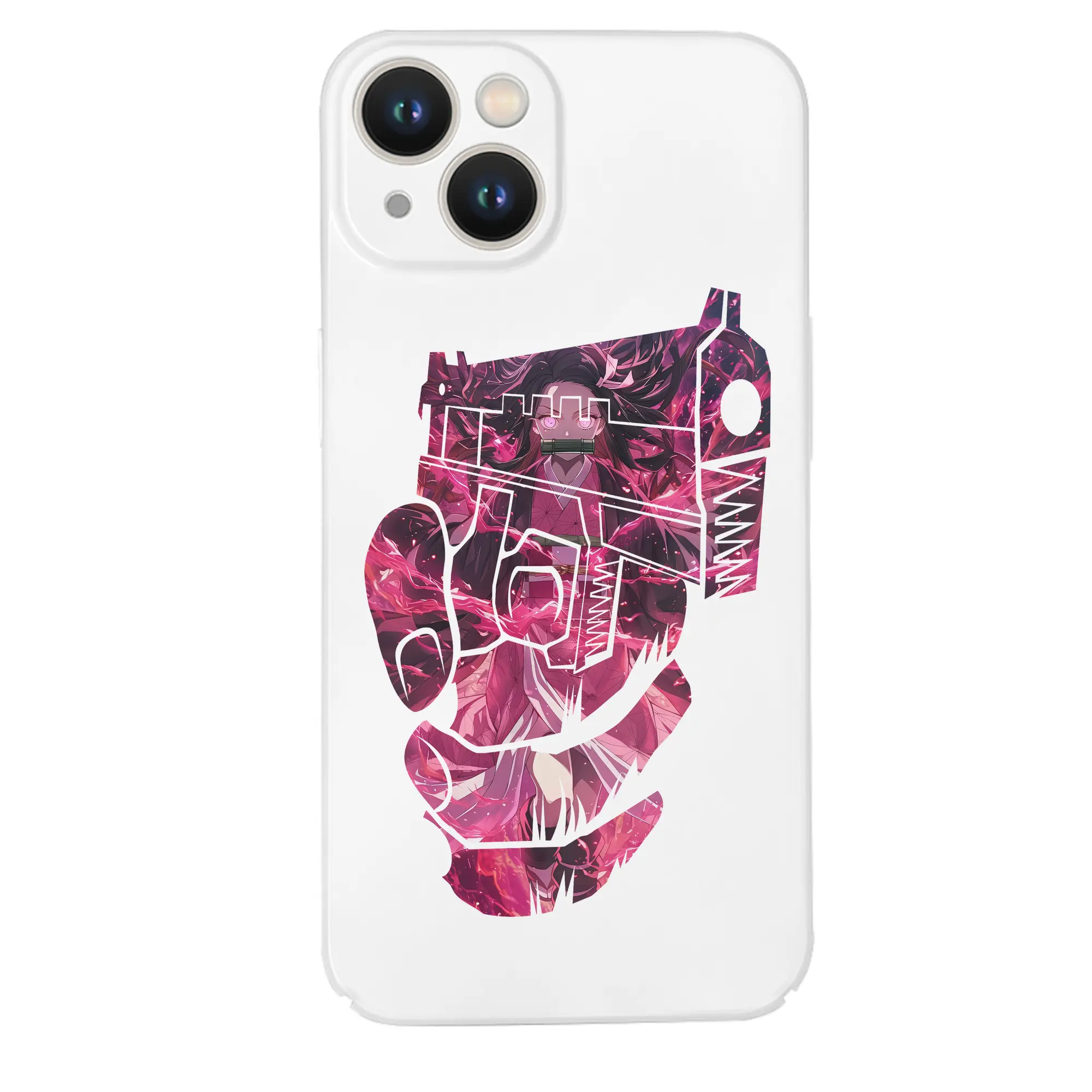 鬼滅の刃 グッズ,竈門 禰豆子 - IPhone 14シリーズ対応 ・ ハードケース ・ 衝撃吸収 ・ 360度密着 ・ カメラ保護 ・ 高品質プラスチック ・ 快適操作