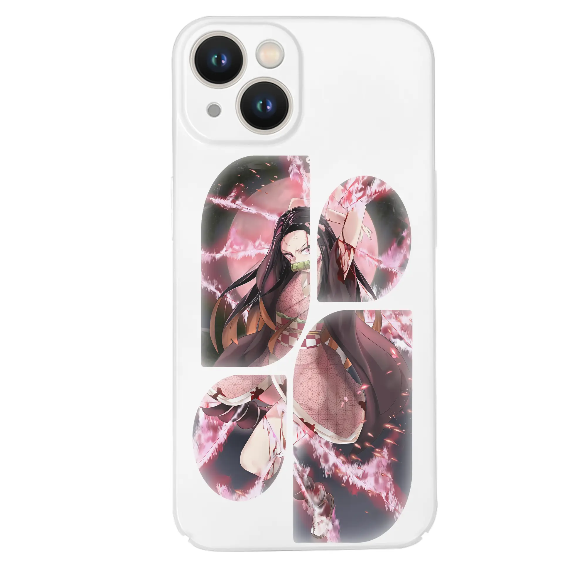 鬼滅の刃 グッズ,竈門 禰豆子 - IPhone 14シリーズ対応 ・ ハードケース ・ 衝撃吸収 ・ 360度密着 ・ カメラ保護 ・ 高品質プラスチック ・ 快適操作