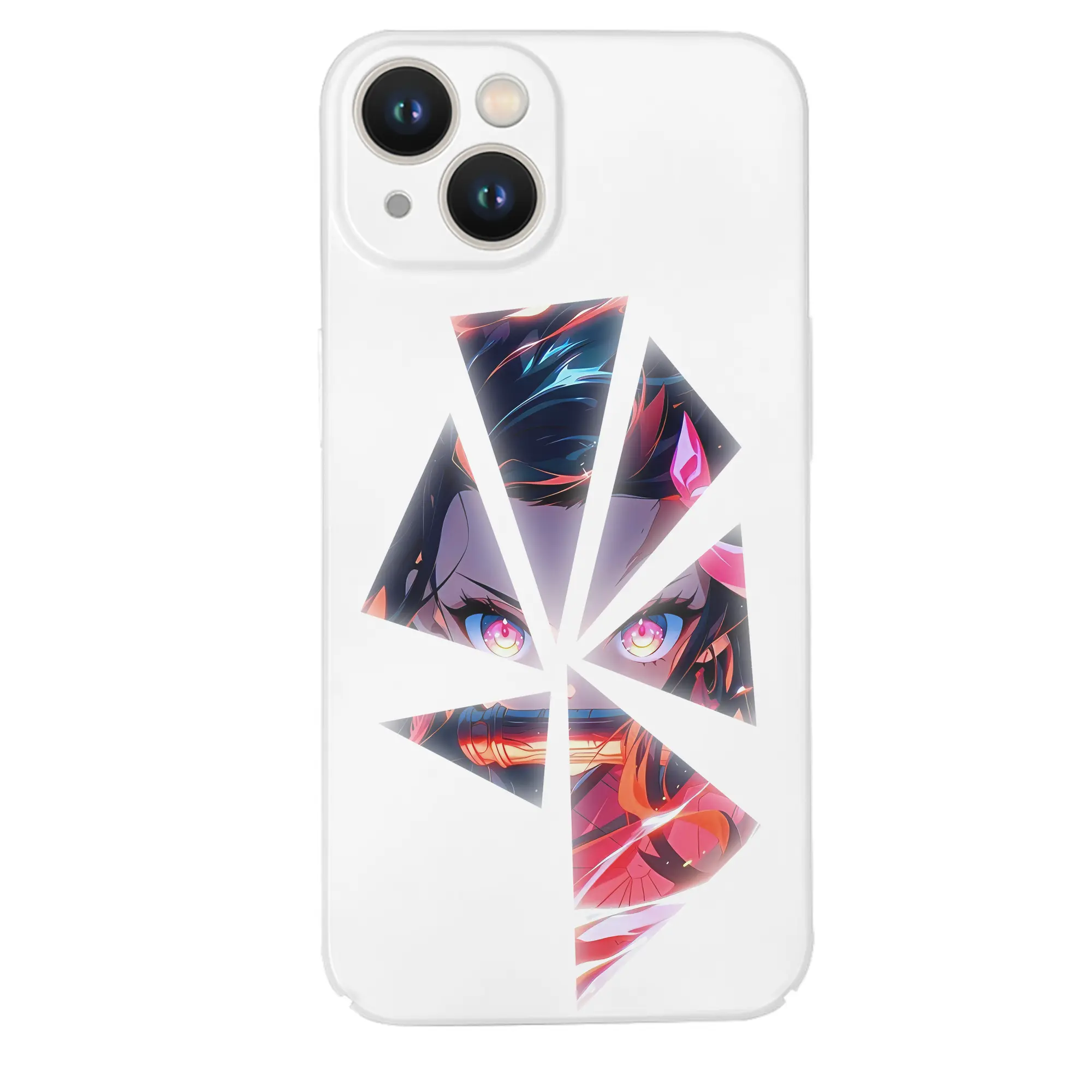 鬼滅の刃 グッズ,竈門 禰豆子 - IPhone 14シリーズ対応 ・ ハードケース ・ 衝撃吸収 ・ 360度密着 ・ カメラ保護 ・ 高品質プラスチック ・ 快適操作