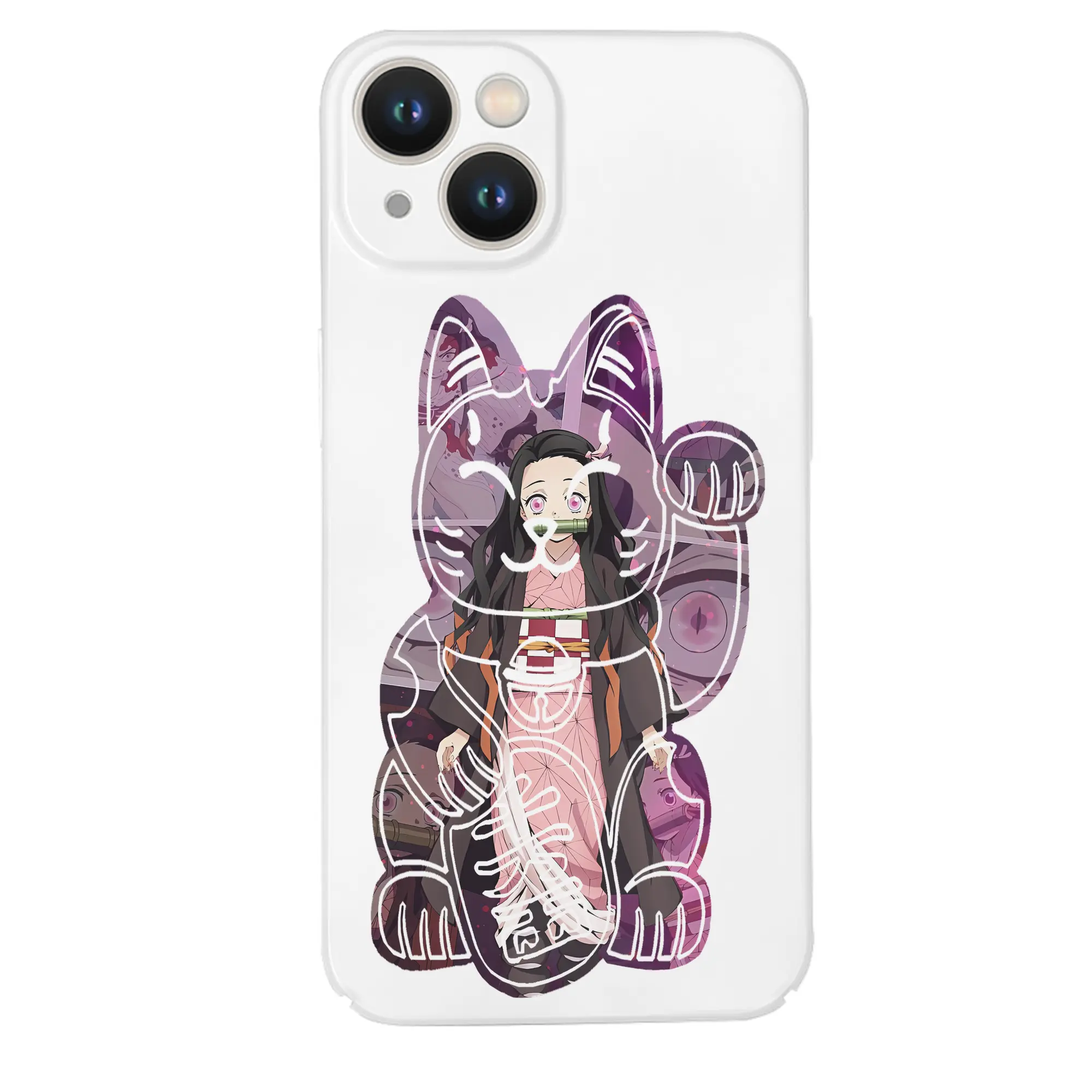 鬼滅の刃 グッズ,竈門 禰豆子 - IPhone 14シリーズ対応 ・ ハードケース ・ 衝撃吸収 ・ 360度密着 ・ カメラ保護 ・ 高品質プラスチック ・ 快適操作