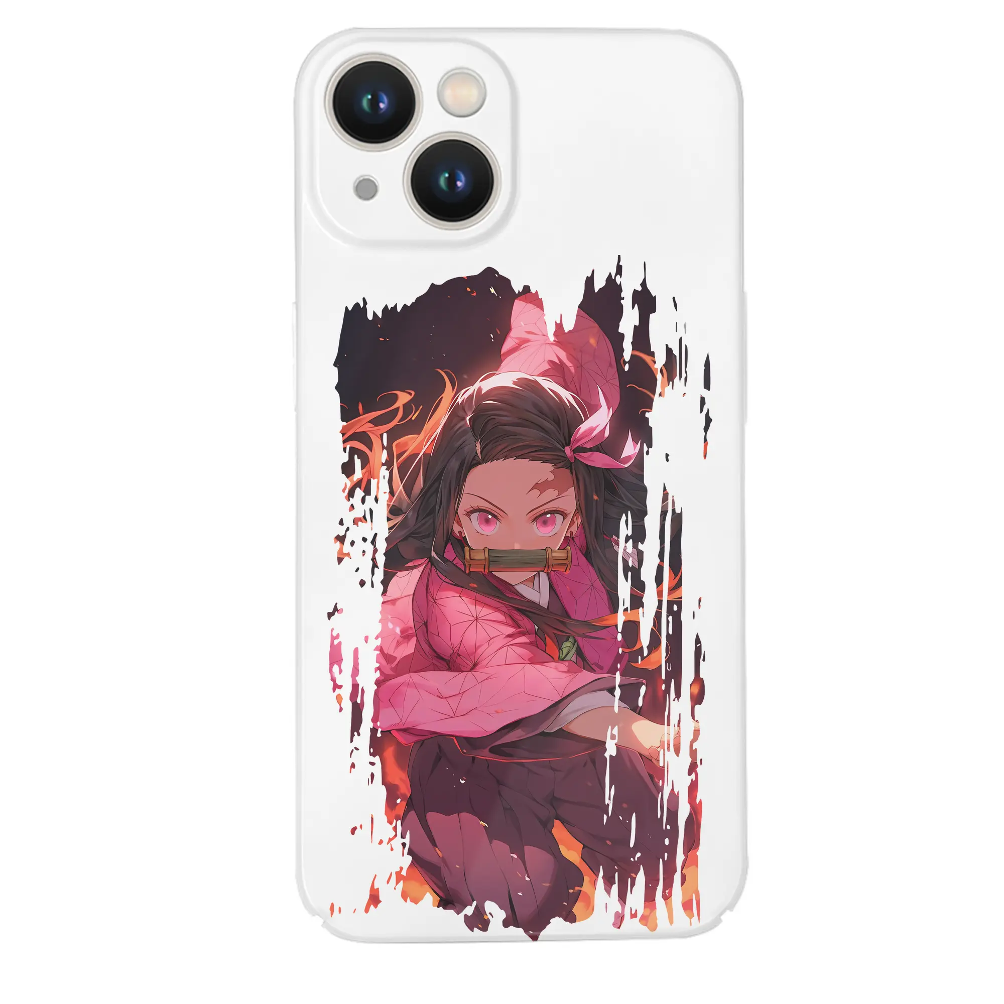 鬼滅の刃 グッズ,竈門 禰豆子 - IPhone 14シリーズ対応 ・ ハードケース ・ 衝撃吸収 ・ 360度密着 ・ カメラ保護 ・ 高品質プラスチック ・ 快適操作