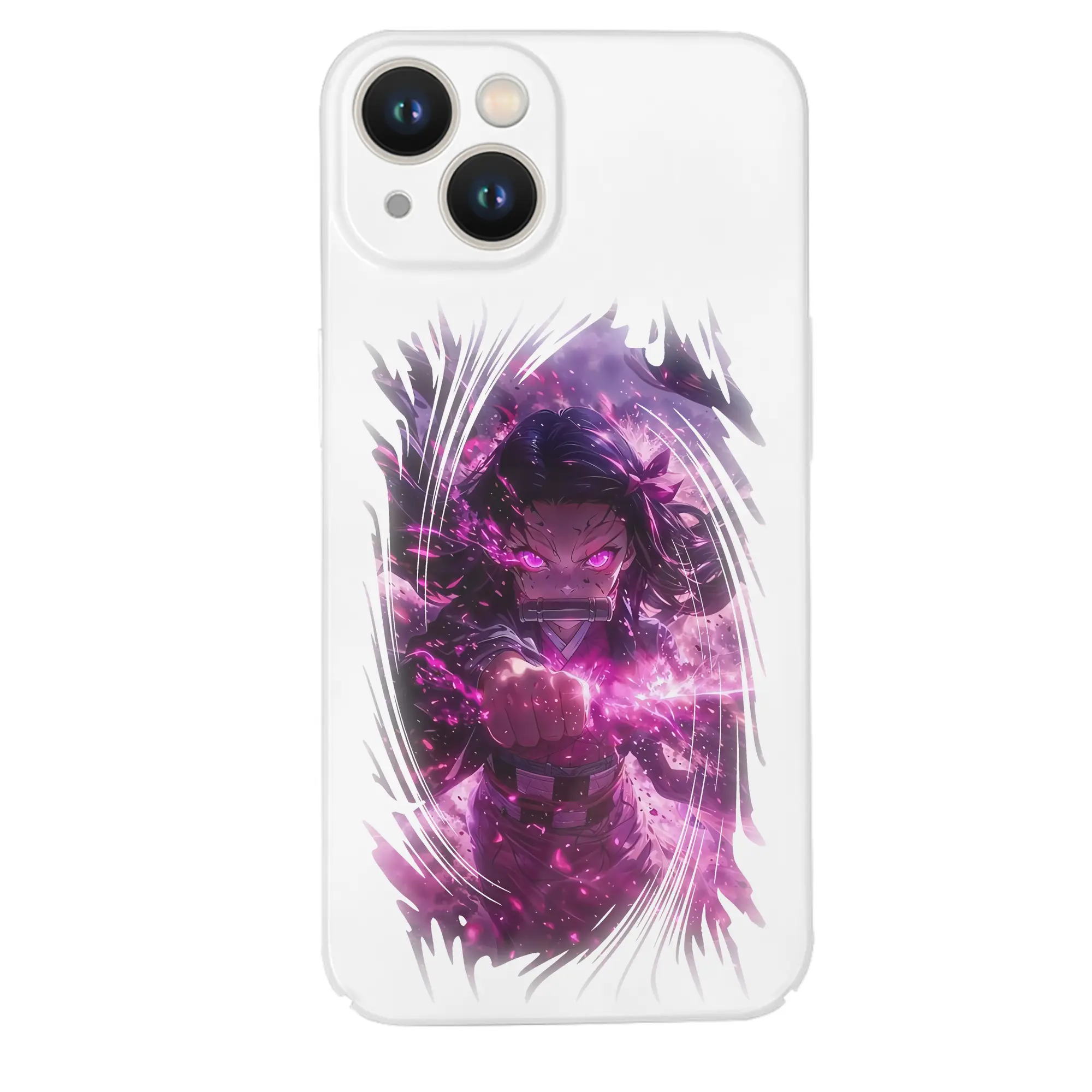 鬼滅の刃 グッズ,竈門 禰豆子 - IPhone 14シリーズ対応 ・ ハードケース ・ 衝撃吸収 ・ 360度密着 ・ カメラ保護 ・ 高品質プラスチック ・ 快適操作