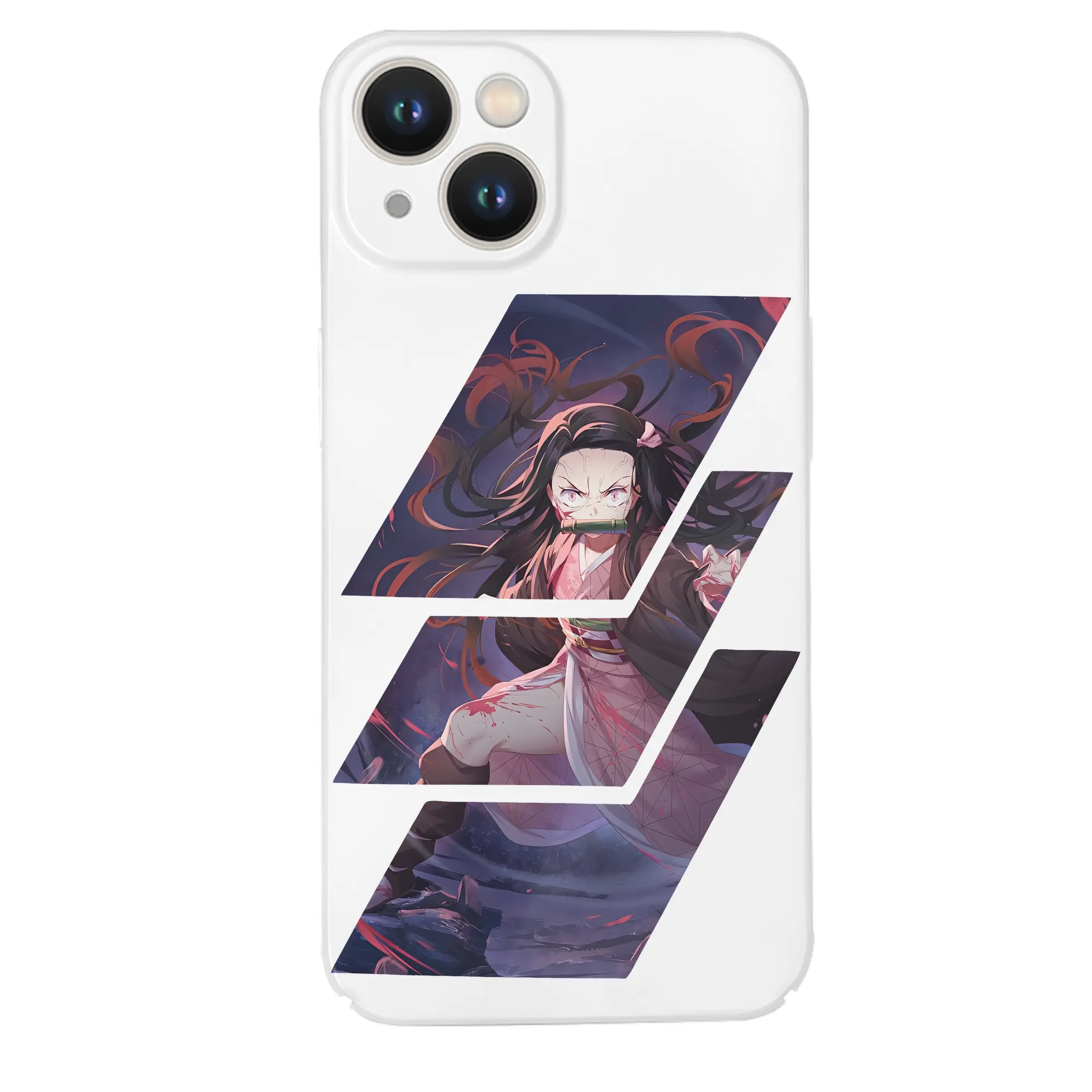 鬼滅の刃 グッズ,竈門 禰豆子 - IPhone 14シリーズ対応 ・ ハードケース ・ 衝撃吸収 ・ 360度密着 ・ カメラ保護 ・ 高品質プラスチック ・ 快適操作