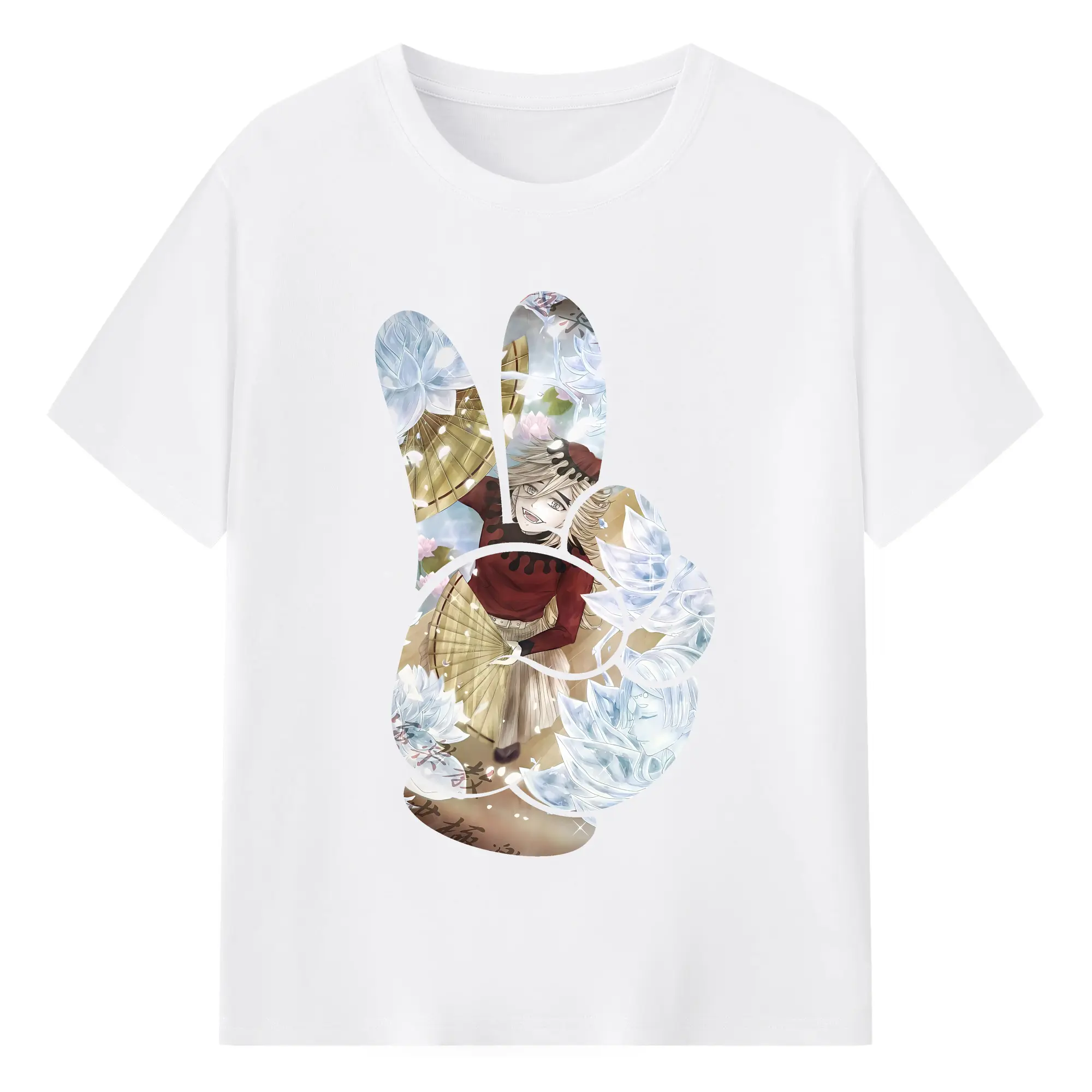 鬼滅の刃 グッズ,童磨 - 綿100％ 半袖Tシャツ ・ フロントプリント ・ 快適 通気性 ・ 日常使い 散歩 スポーツ用