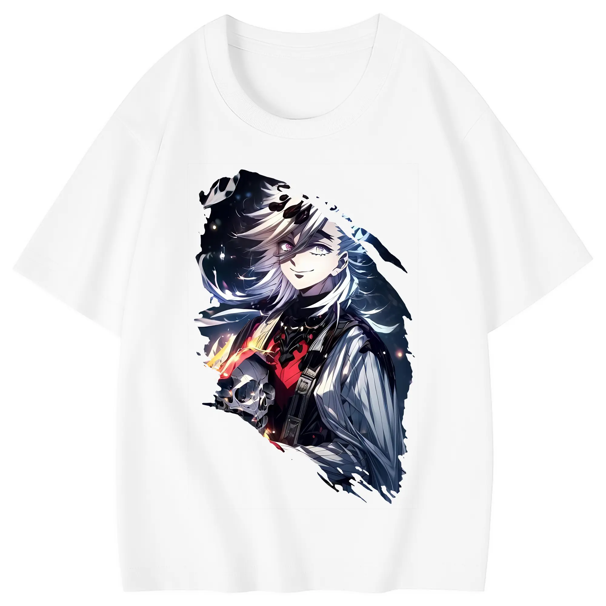 鬼滅の刃 グッズ,童磨 - 綿100％ キッズTシャツ ・ フロントプリント ・ 快適 通気性 ・ スポーツ カジュアル 散歩用