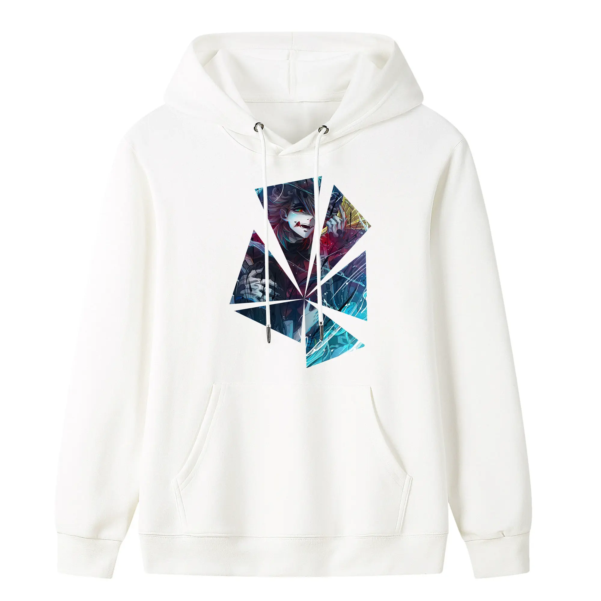 鬼滅の刃 グッズ,童磨 - キッズ フード付きパーカー ・ フロントプリント ・ ポリエステル100％ ・ 快適 通学 スポーツ 日常使い お散歩用