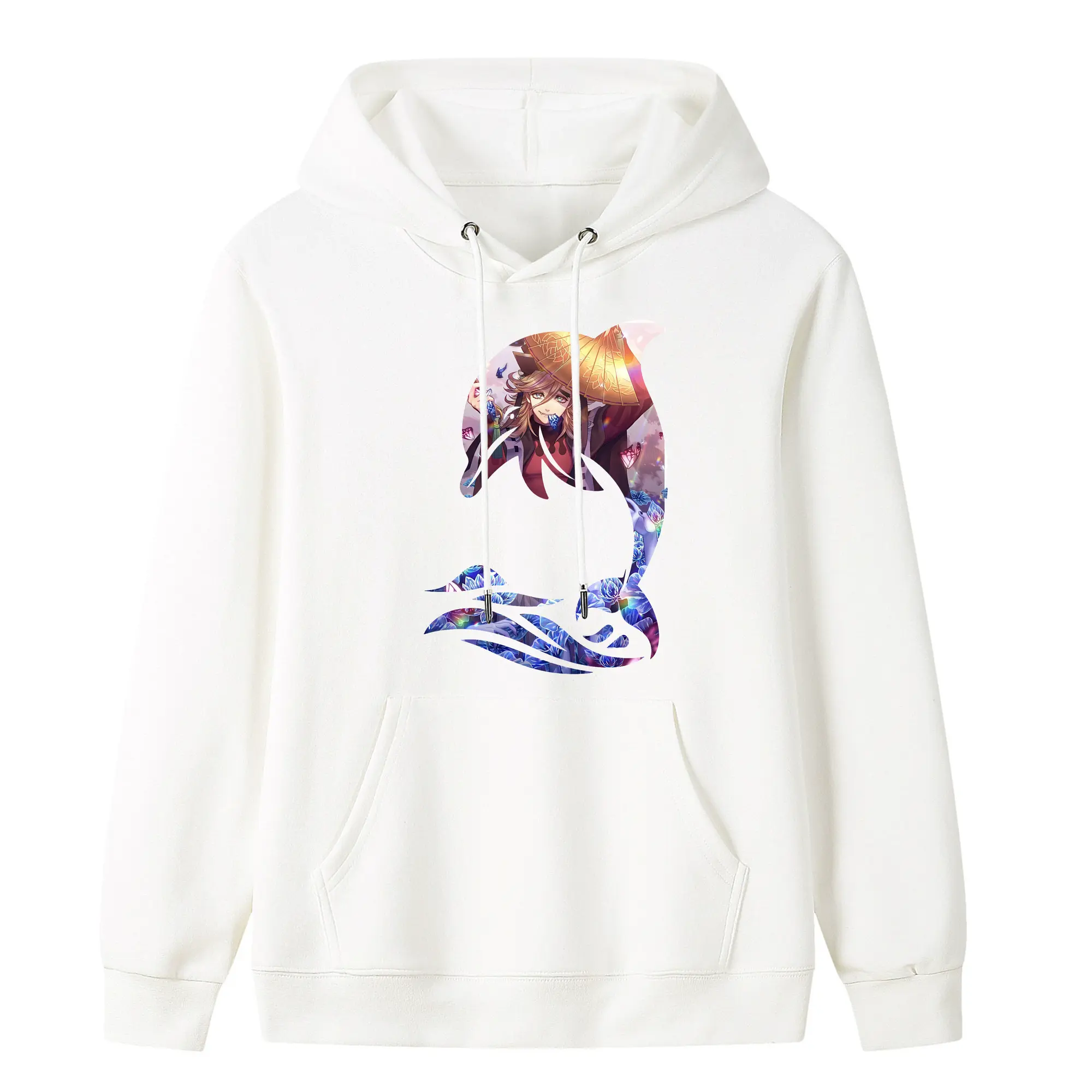 鬼滅の刃 グッズ,童磨 - キッズ フード付きパーカー ・ フロントプリント ・ ポリエステル100％ ・ 快適 通学 スポーツ 日常使い お散歩用