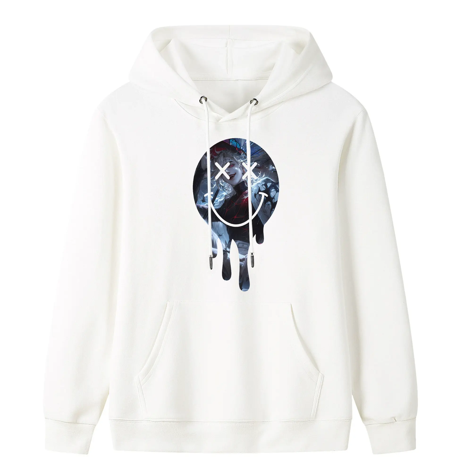 鬼滅の刃 グッズ,童磨 - キッズ フード付きパーカー ・ フロントプリント ・ ポリエステル100％ ・ 快適 通学 スポーツ 日常使い お散歩用