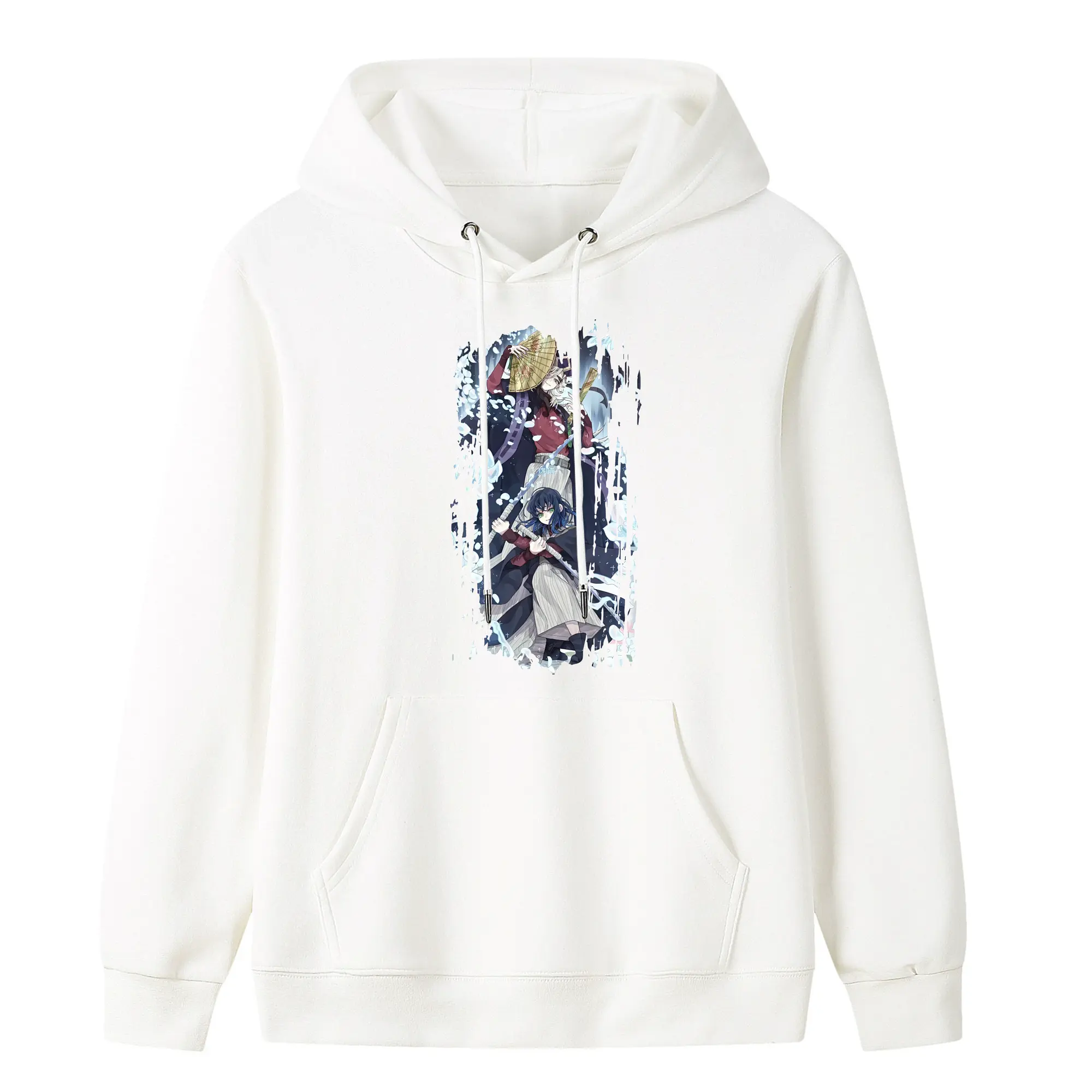 鬼滅の刃 グッズ,童磨 - キッズ フード付きパーカー ・ フロントプリント ・ ポリエステル100％ ・ 快適 通学 スポーツ 日常使い お散歩用