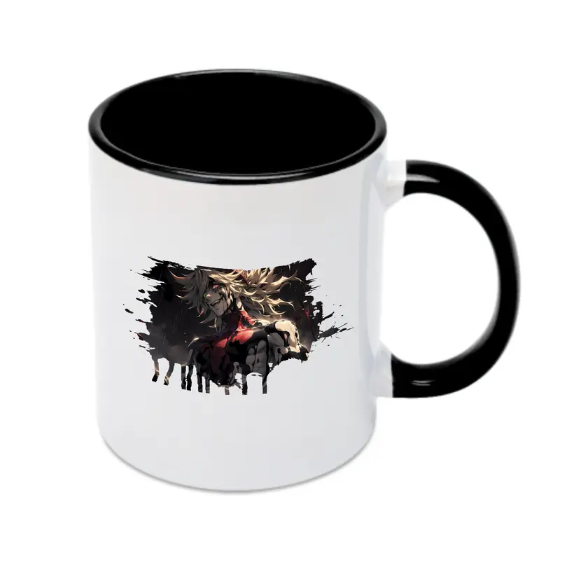 鬼滅の刃 グッズ,童磨 - カラフルマグカップ ・ 陶器 ・ 熱転写プリント ・ 鮮やかデザイン ・ 耐久性 高品質 ・ コーヒー お茶 ギフト用
