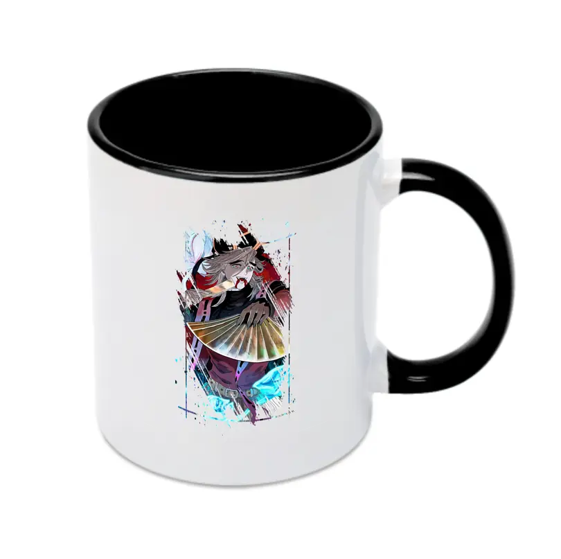 鬼滅の刃 グッズ,童磨 - カラフルマグカップ ・ 陶器 ・ 熱転写プリント ・ 鮮やかデザイン ・ 耐久性 高品質 ・ コーヒー お茶 ギフト用