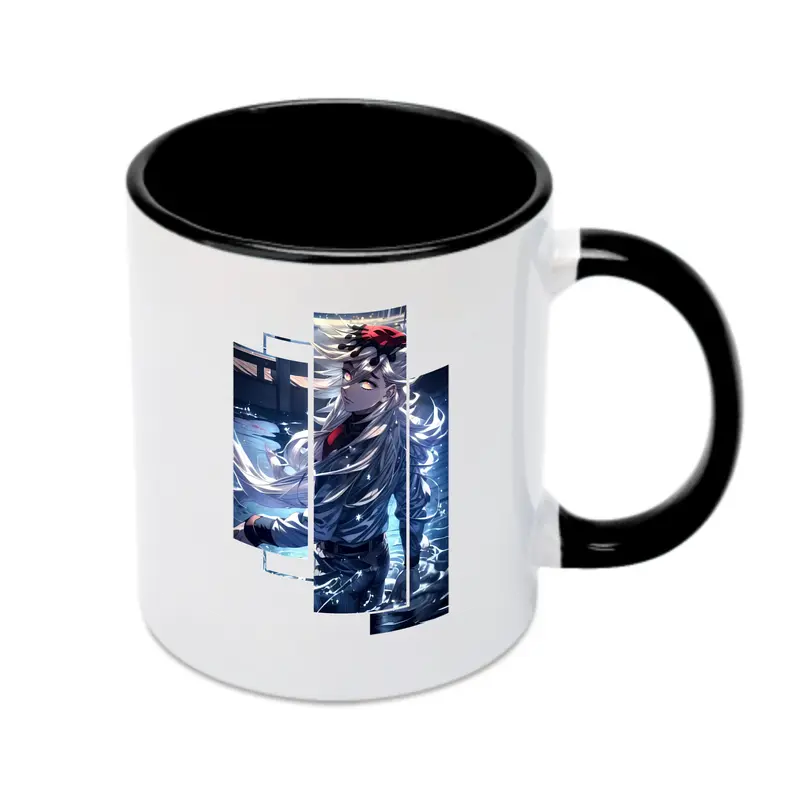 鬼滅の刃 グッズ,童磨 - カラフルマグカップ ・ 陶器 ・ 熱転写プリント ・ 鮮やかデザイン ・ 耐久性 高品質 ・ コーヒー お茶 ギフト用