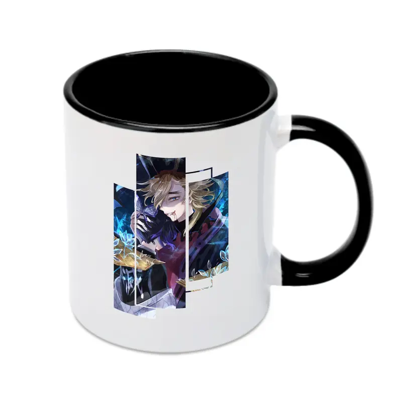 鬼滅の刃 グッズ,童磨 - カラフルマグカップ ・ 陶器 ・ 熱転写プリント ・ 鮮やかデザイン ・ 耐久性 高品質 ・ コーヒー お茶 ギフト用