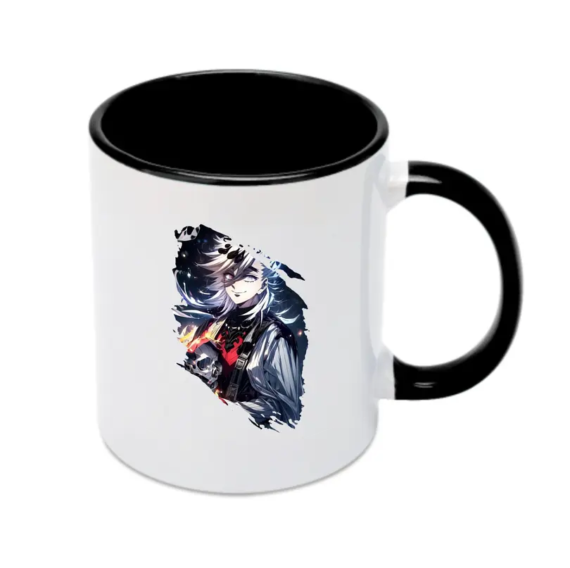 鬼滅の刃 グッズ,童磨 - カラフルマグカップ ・ 陶器 ・ 熱転写プリント ・ 鮮やかデザイン ・ 耐久性 高品質 ・ コーヒー お茶 ギフト用