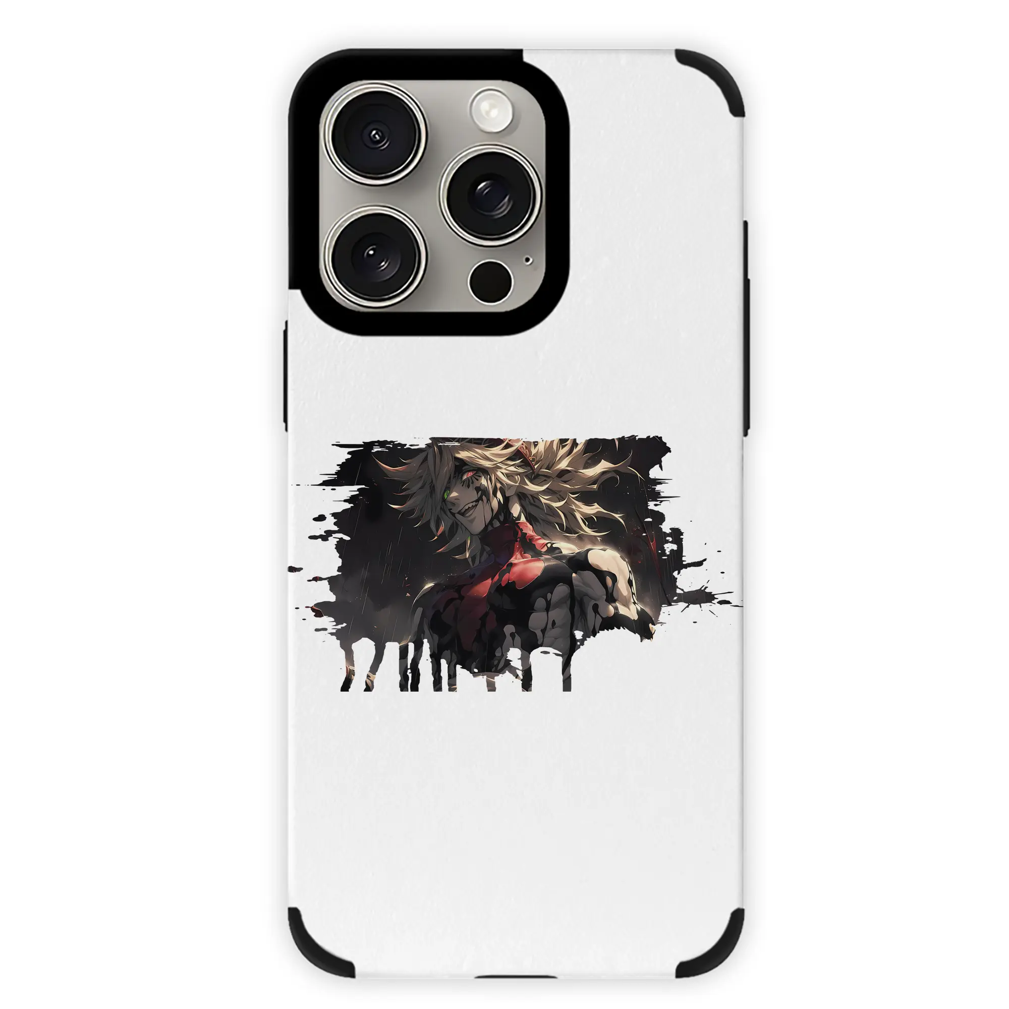 鬼滅の刃 グッズ,童磨 - IPhone15ProMax対応 ・ PUレザースマホケース ・ 耐衝撃 ・ 黄変防止 ・ 360度全面保護 ・ 柔らか手触り ・ 3D立体ボタン