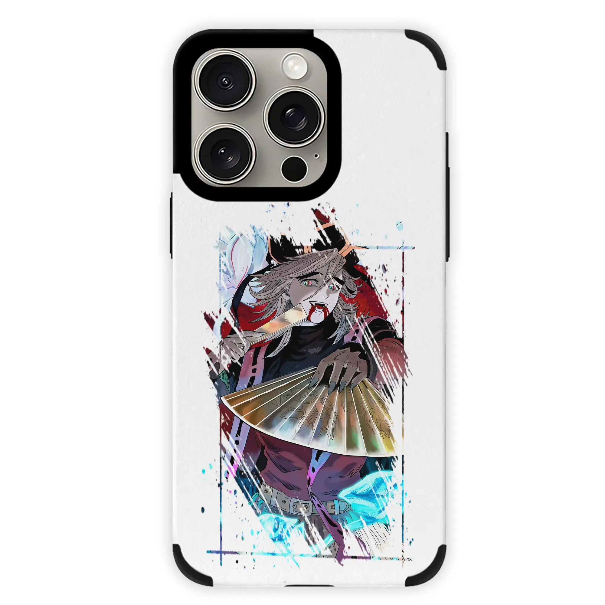 鬼滅の刃 グッズ,童磨 - IPhone15ProMax対応 ・ PUレザースマホケース ・ 耐衝撃 ・ 黄変防止 ・ 360度全面保護 ・ 柔らか手触り ・ 3D立体ボタン