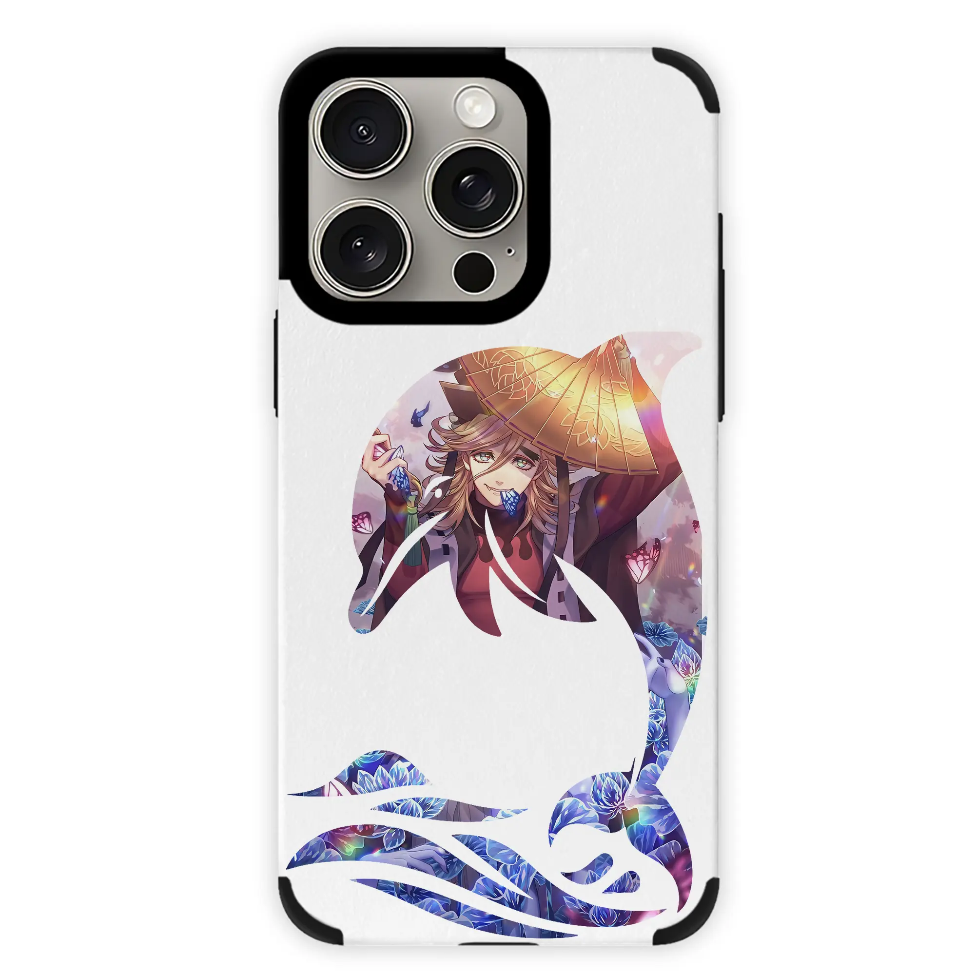 鬼滅の刃 グッズ,童磨 - IPhone15ProMax対応 ・ PUレザースマホケース ・ 耐衝撃 ・ 黄変防止 ・ 360度全面保護 ・ 柔らか手触り ・ 3D立体ボタン