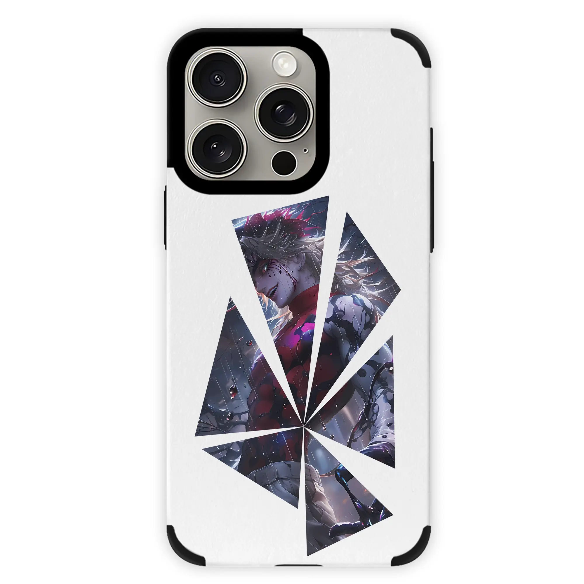 鬼滅の刃 グッズ,童磨 - IPhone15ProMax対応 ・ PUレザースマホケース ・ 耐衝撃 ・ 黄変防止 ・ 360度全面保護 ・ 柔らか手触り ・ 3D立体ボタン