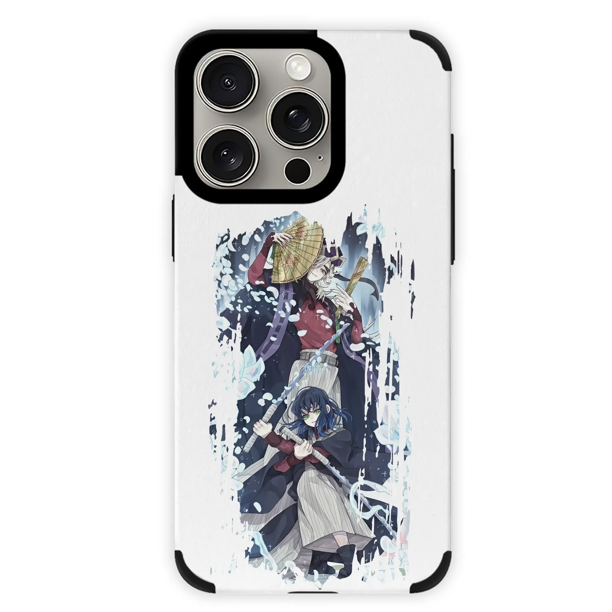 鬼滅の刃 グッズ,童磨 - IPhone15ProMax対応 ・ PUレザースマホケース ・ 耐衝撃 ・ 黄変防止 ・ 360度全面保護 ・ 柔らか手触り ・ 3D立体ボタン