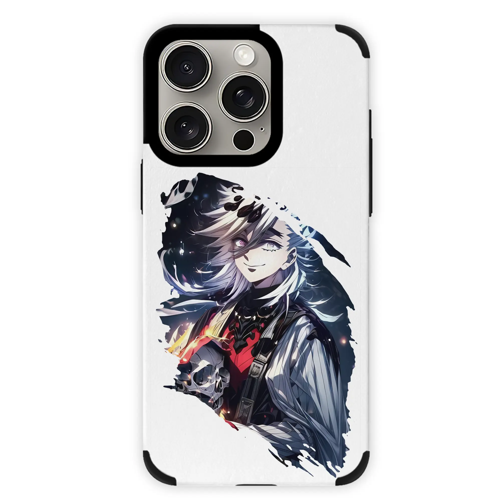 鬼滅の刃 グッズ,童磨 - IPhone15ProMax対応 ・ PUレザースマホケース ・ 耐衝撃 ・ 黄変防止 ・ 360度全面保護 ・ 柔らか手触り ・ 3D立体ボタン