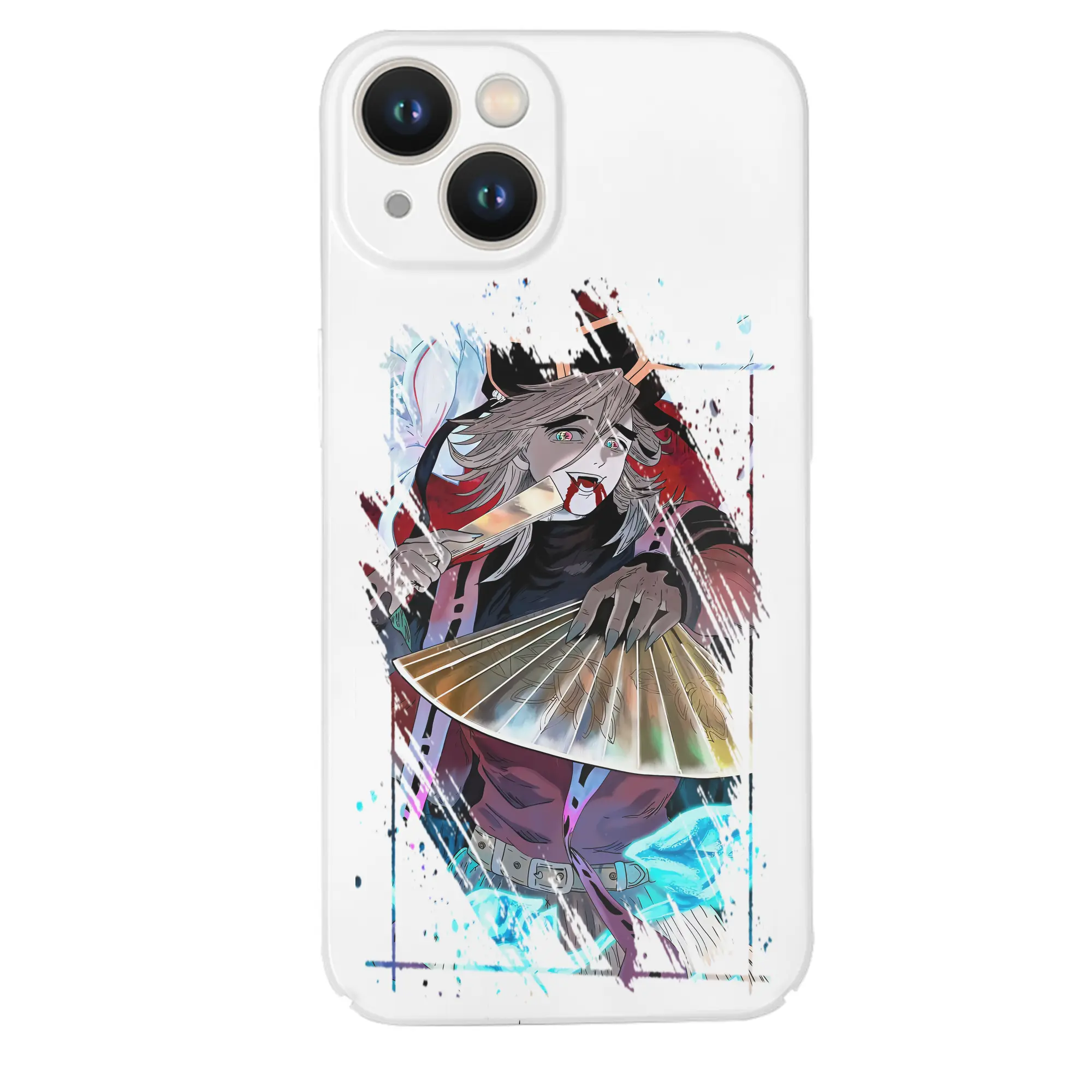 鬼滅の刃 グッズ,童磨 - IPhone 14シリーズ対応 ・ ハードケース ・ 衝撃吸収 ・ 360度密着 ・ カメラ保護 ・ 高品質プラスチック ・ 快適操作
