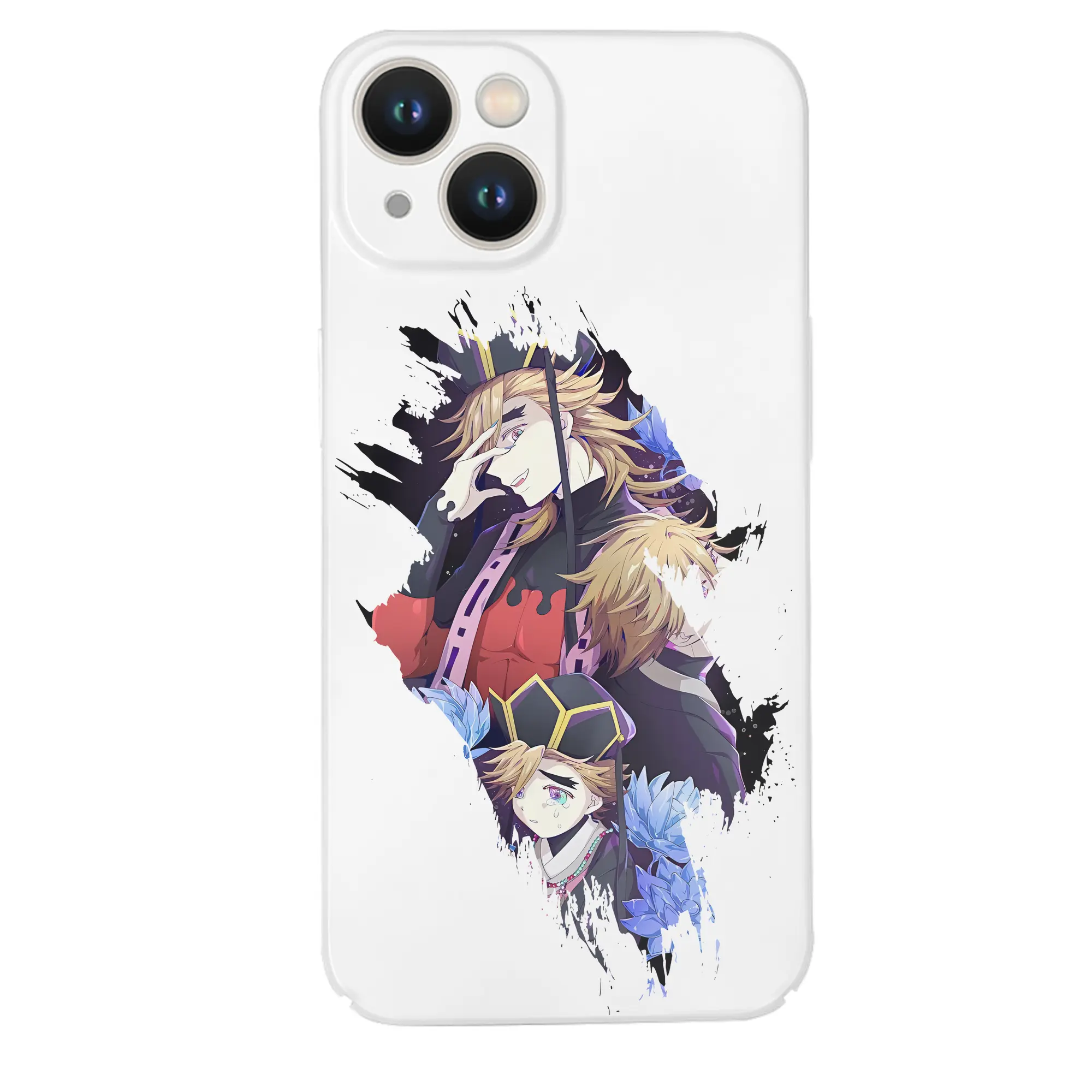 鬼滅の刃 グッズ,童磨 - IPhone 14シリーズ対応 ・ ハードケース ・ 衝撃吸収 ・ 360度密着 ・ カメラ保護 ・ 高品質プラスチック ・ 快適操作