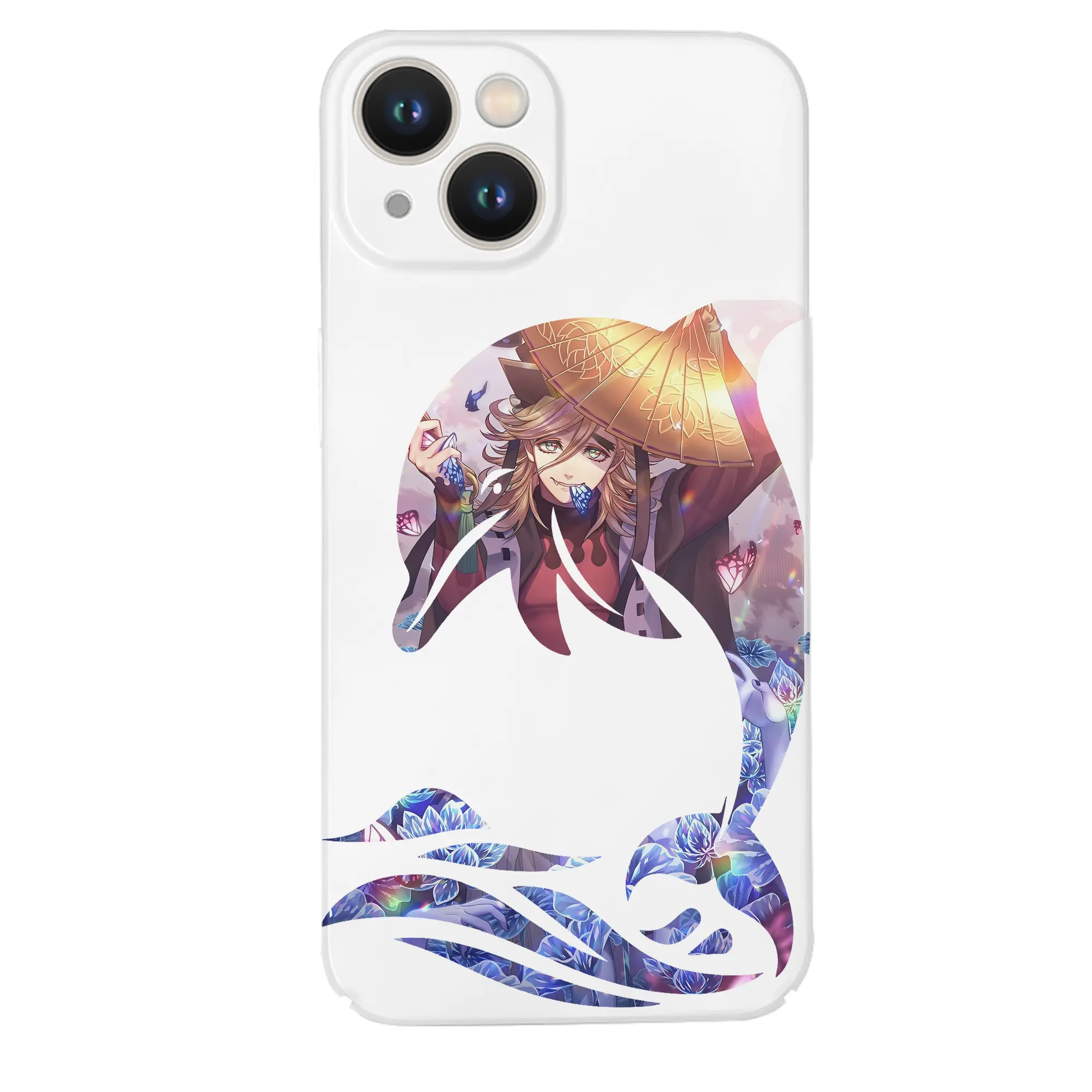 鬼滅の刃 グッズ,童磨 - IPhone 14シリーズ対応 ・ ハードケース ・ 衝撃吸収 ・ 360度密着 ・ カメラ保護 ・ 高品質プラスチック ・ 快適操作