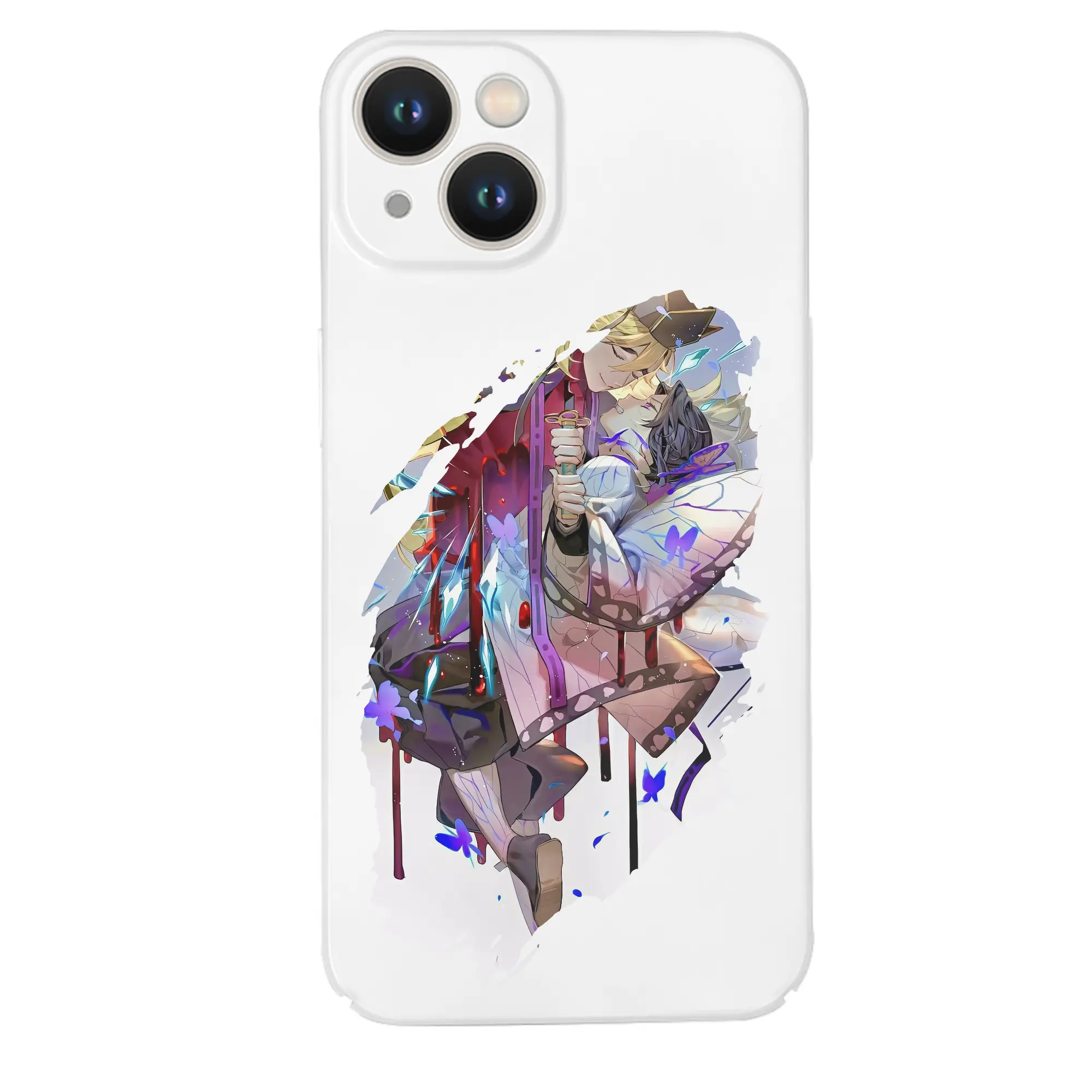 鬼滅の刃 グッズ,童磨 - IPhone 14シリーズ対応 ・ ハードケース ・ 衝撃吸収 ・ 360度密着 ・ カメラ保護 ・ 高品質プラスチック ・ 快適操作