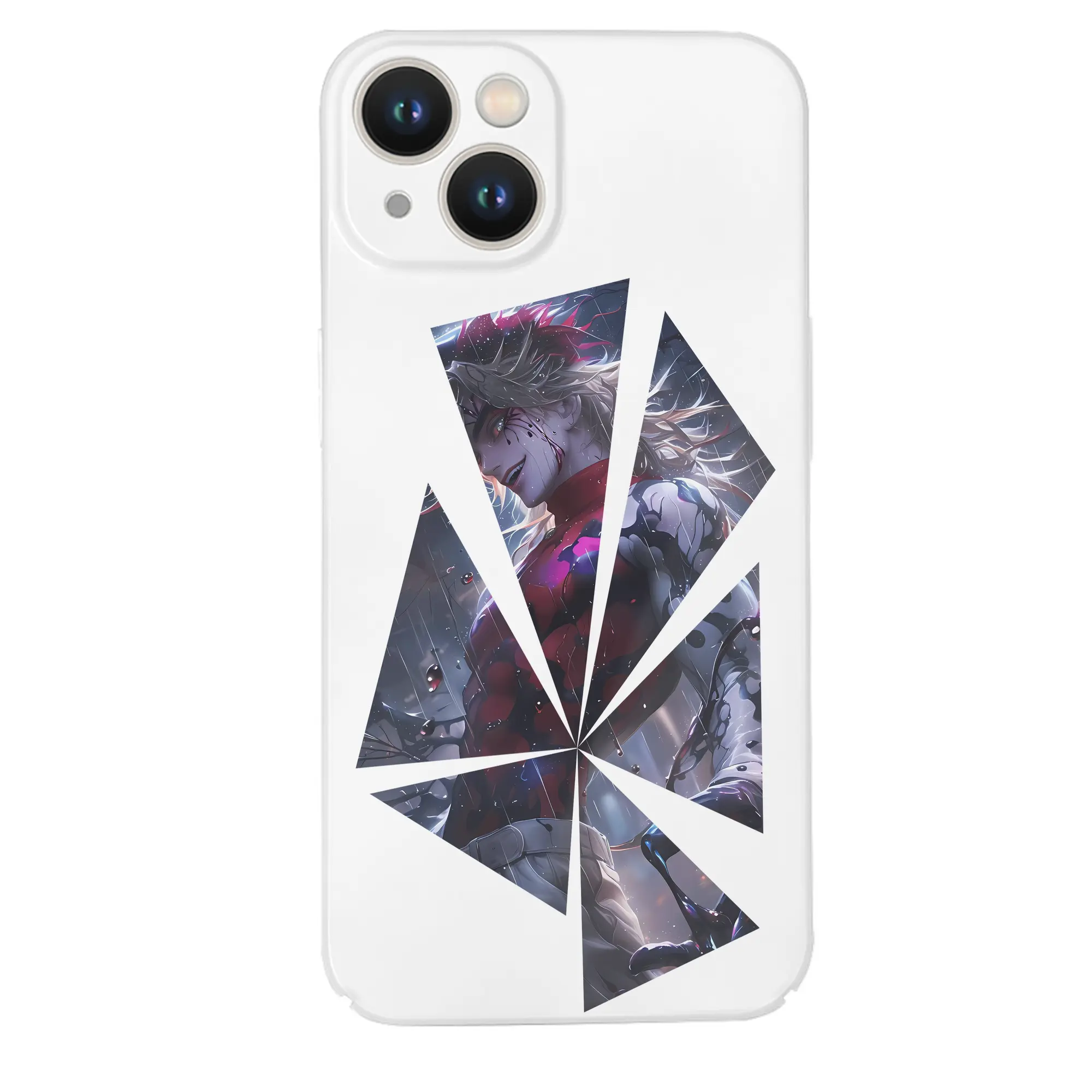 鬼滅の刃 グッズ,童磨 - IPhone 14シリーズ対応 ・ ハードケース ・ 衝撃吸収 ・ 360度密着 ・ カメラ保護 ・ 高品質プラスチック ・ 快適操作