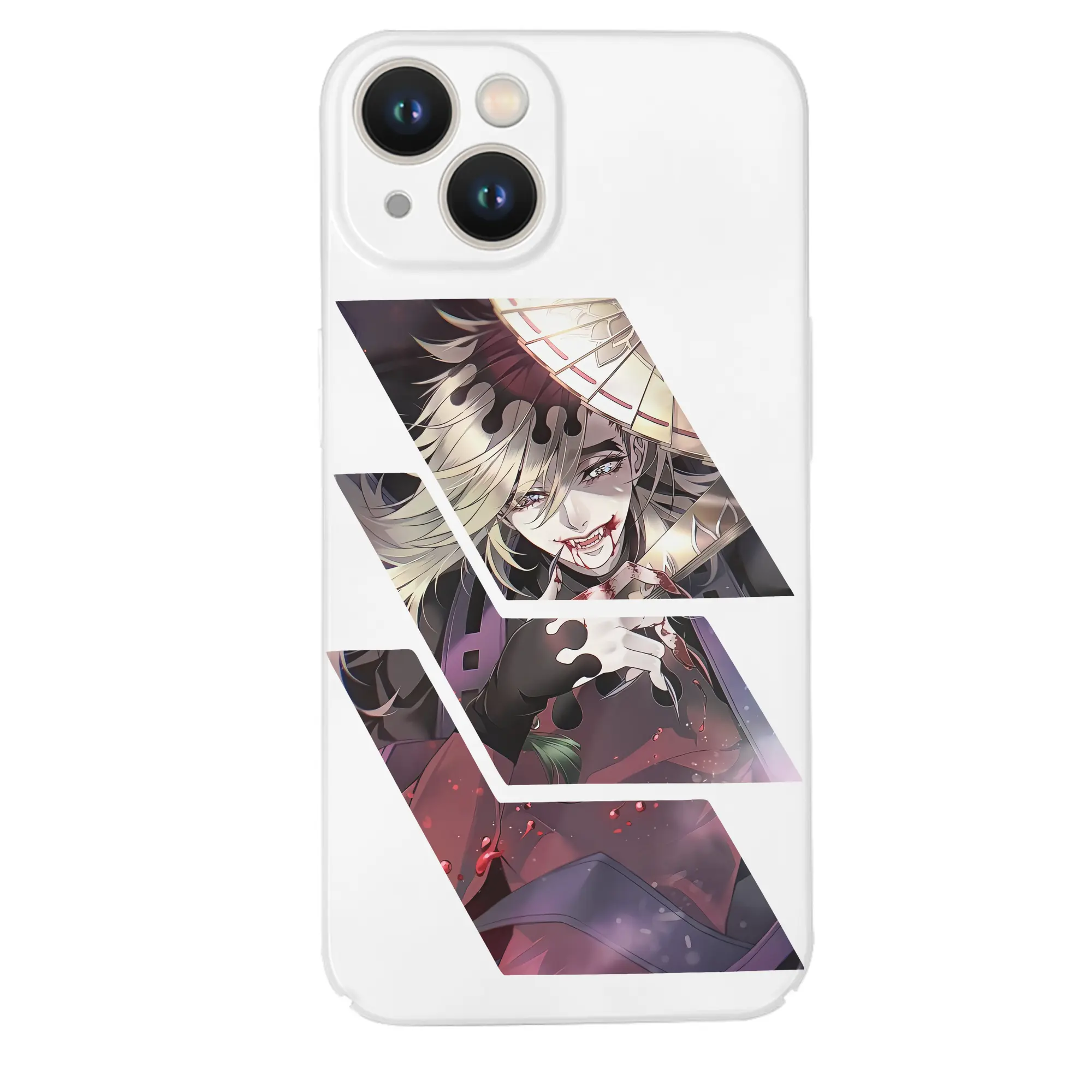 鬼滅の刃 グッズ,童磨 - IPhone 14シリーズ対応 ・ ハードケース ・ 衝撃吸収 ・ 360度密着 ・ カメラ保護 ・ 高品質プラスチック ・ 快適操作