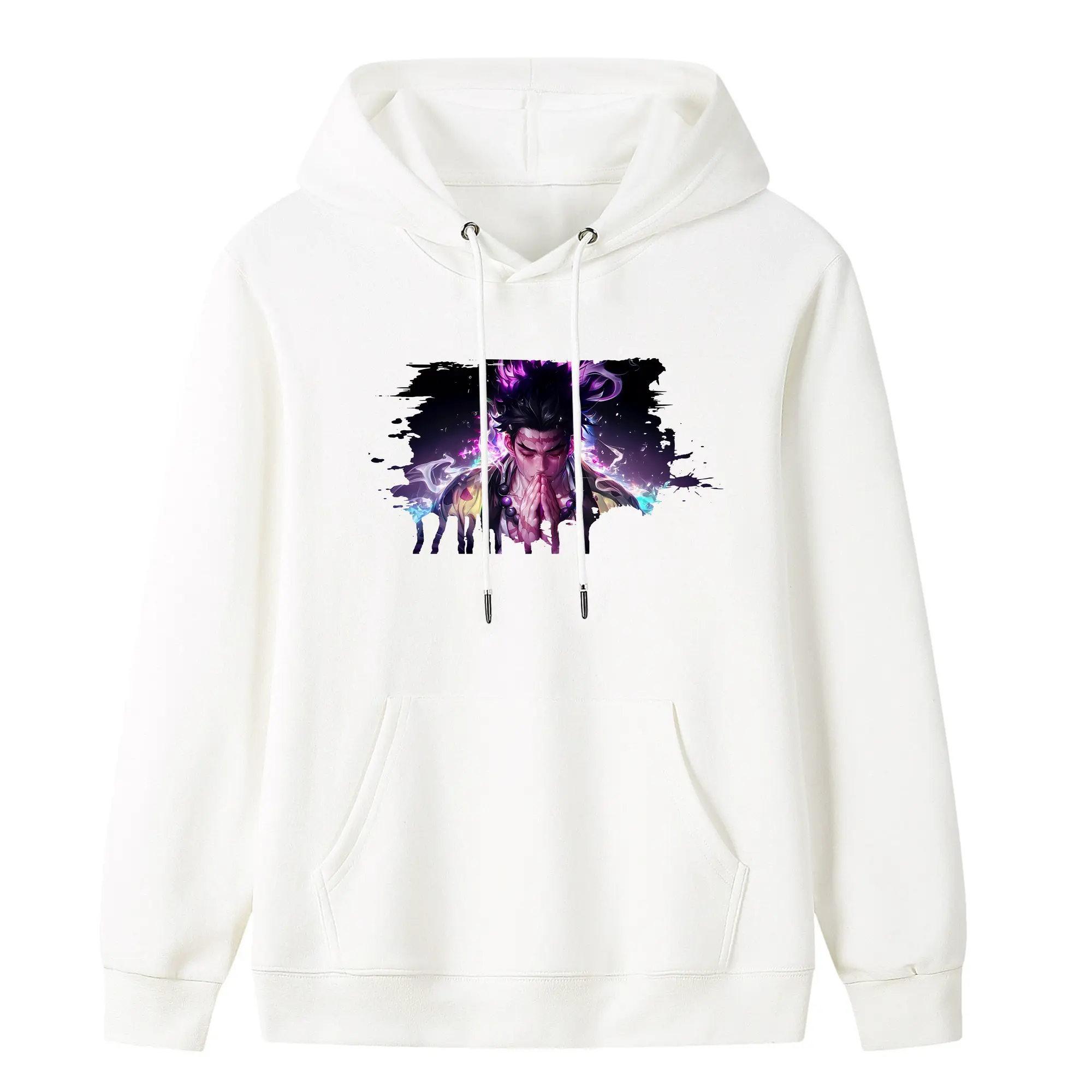 鬼滅の刃 グッズ,悲鳴嶼 行冥 - キッズ フード付きパーカー ・ フロントプリント ・ ポリエステル100％ ・ 快適 通学 スポーツ 日常使い お散歩用