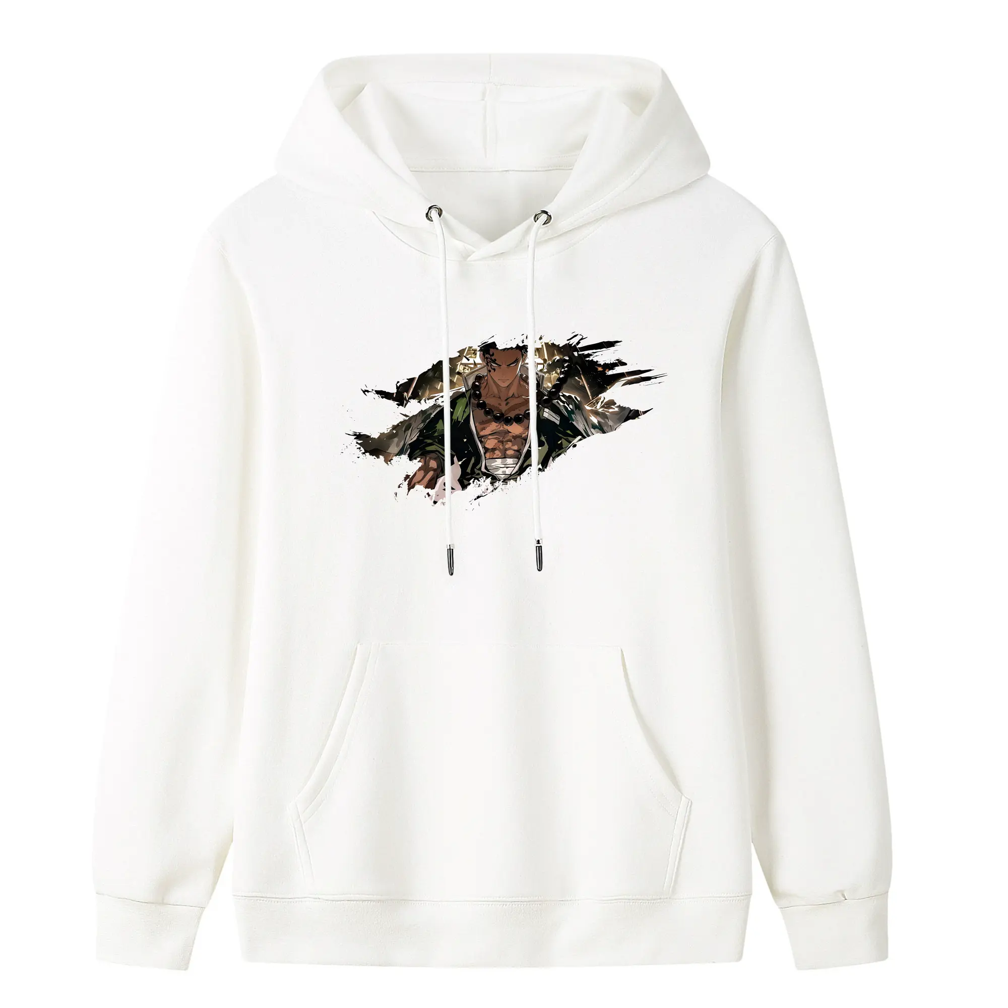 鬼滅の刃 グッズ,悲鳴嶼 行冥 - キッズ フード付きパーカー ・ フロントプリント ・ ポリエステル100％ ・ 快適 通学 スポーツ 日常使い お散歩用