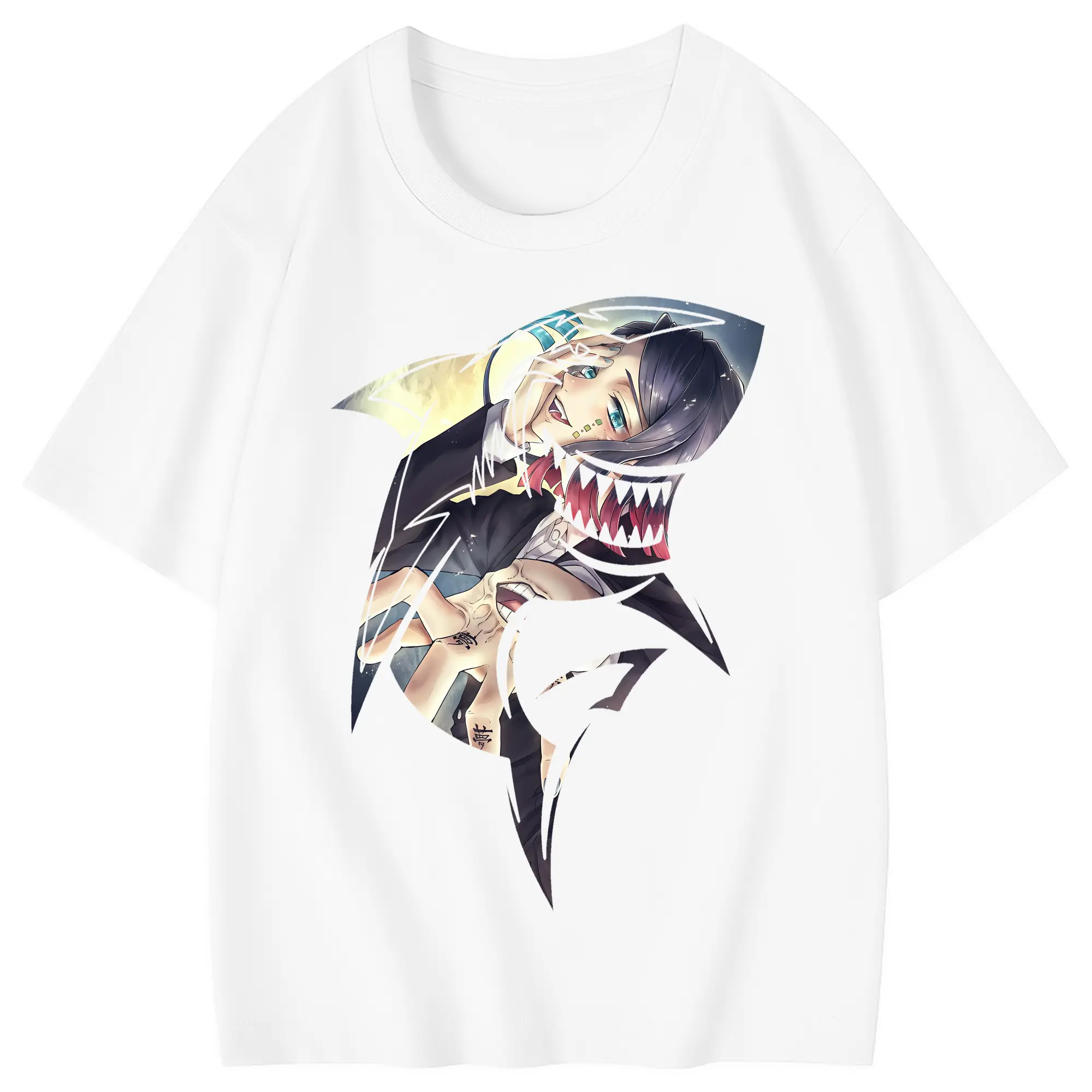 鬼滅の刃 グッズ,魘夢 - 綿100％ キッズTシャツ ・ フロントプリント ・ 快適 通気性 ・ スポーツ カジュアル 散歩用