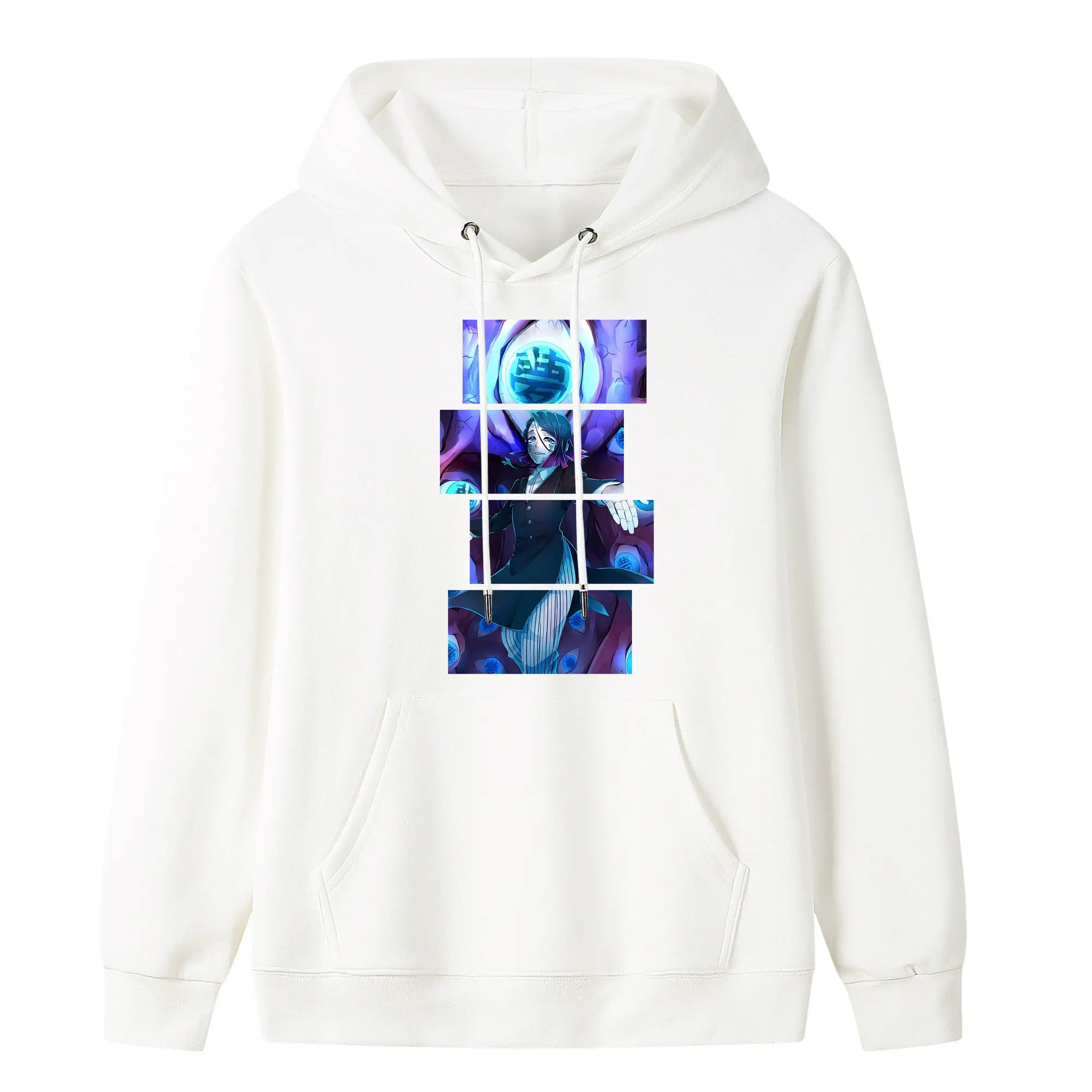 鬼滅の刃 グッズ,魘夢 - キッズ フード付きパーカー ・ フロントプリント ・ ポリエステル100％ ・ 快適 通学 スポーツ 日常使い お散歩用