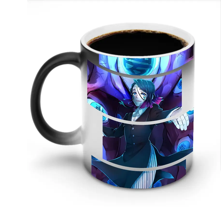 鬼滅の刃 グッズ,魘夢 - 変色マグカップ ・ セラミック ・ 熱転写プリント ・ 耐久性 高品質 ・ ギフト・自宅用 コーヒー お茶