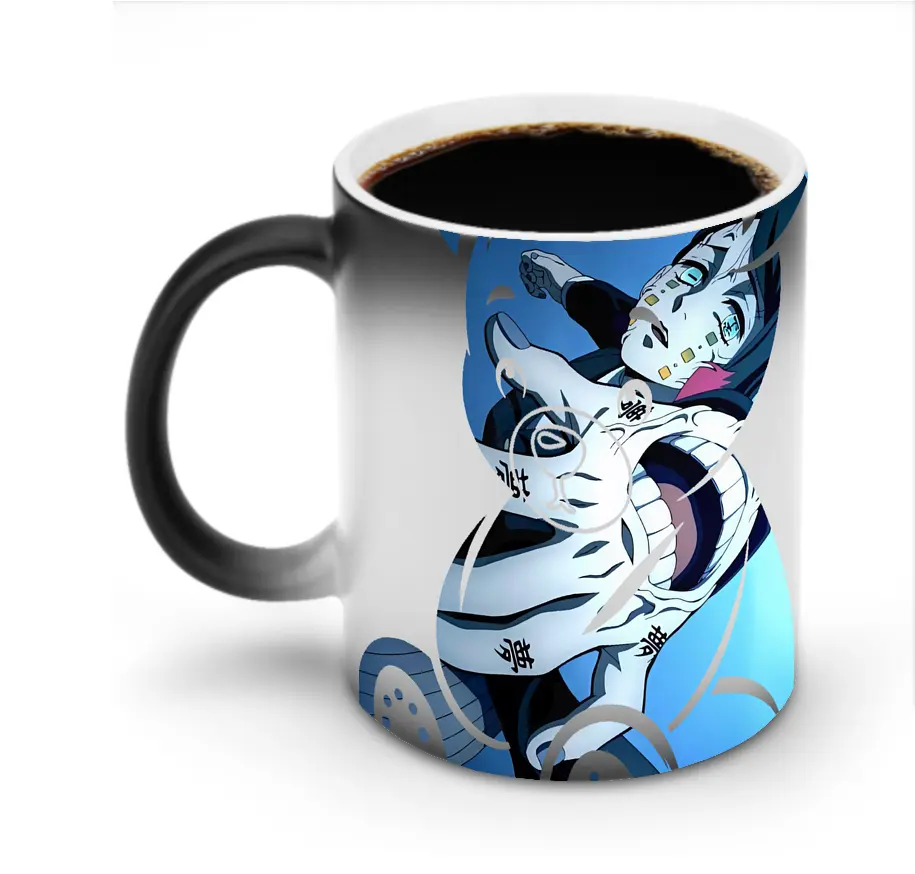 鬼滅の刃 グッズ,魘夢 - 変色マグカップ ・ セラミック ・ 熱転写プリント ・ 耐久性 高品質 ・ ギフト・自宅用 コーヒー お茶