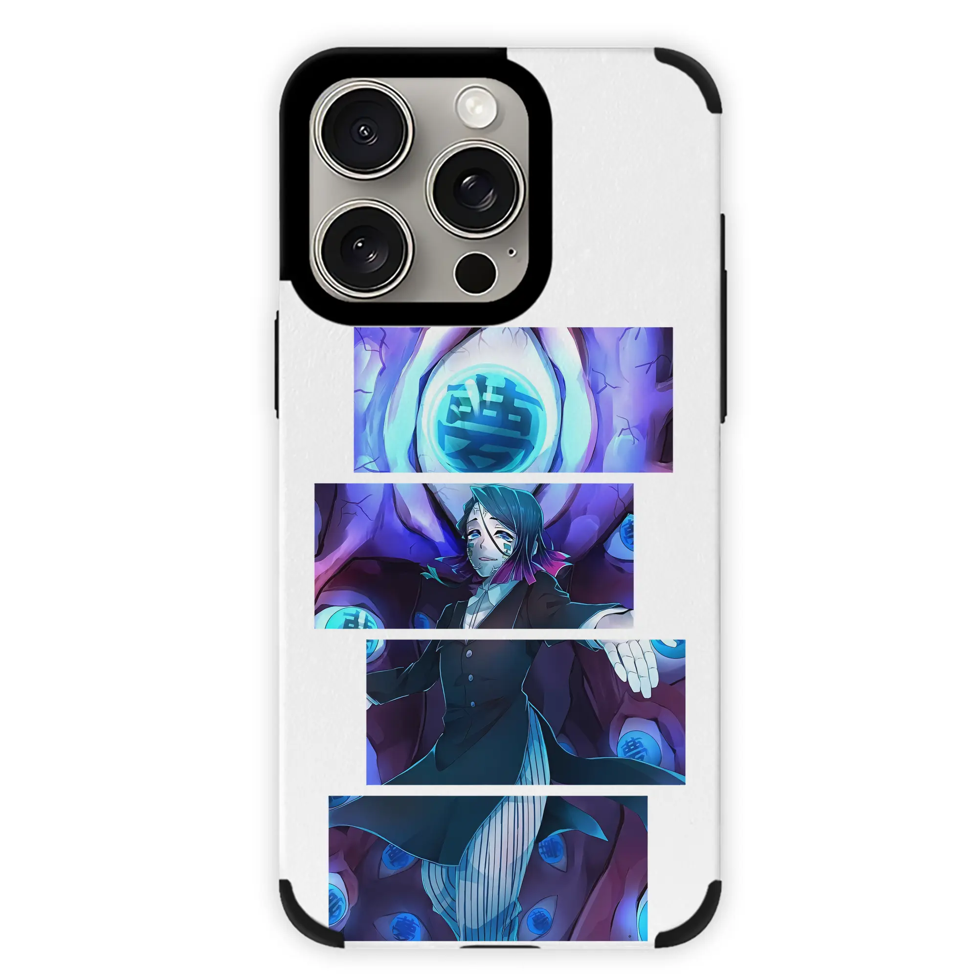 鬼滅の刃 グッズ,魘夢 - IPhone15ProMax対応 ・ PUレザースマホケース ・ 耐衝撃 ・ 黄変防止 ・ 360度全面保護 ・ 柔らか手触り ・ 3D立体ボタン