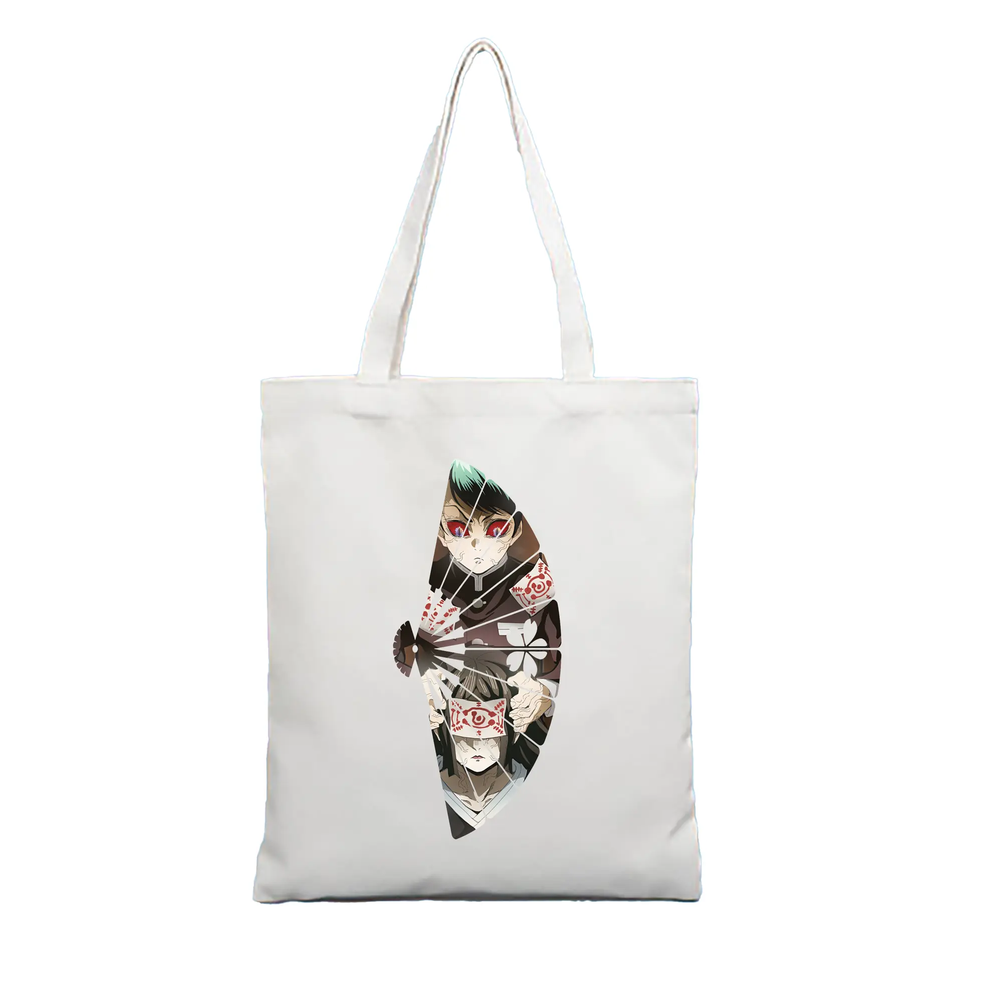 鬼滅の刃 グッズ,愈史郎 - 縦型キャンバス手提げバッグ（トートバッグ） ・ キャンバス素材 ・ ショッピング用 ・ 軽量 丈夫 お手入れ簡単